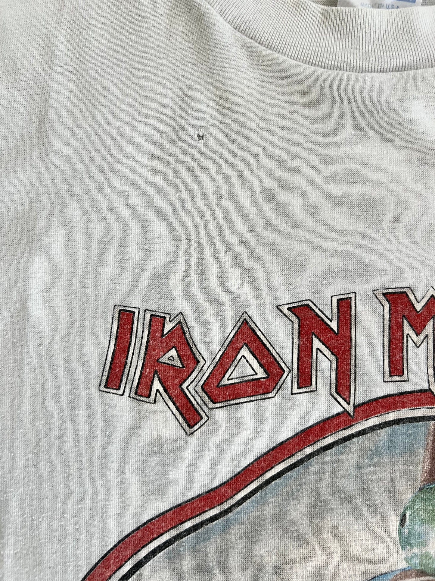 Large 1984 Iron Maiden Aces High T-shirt