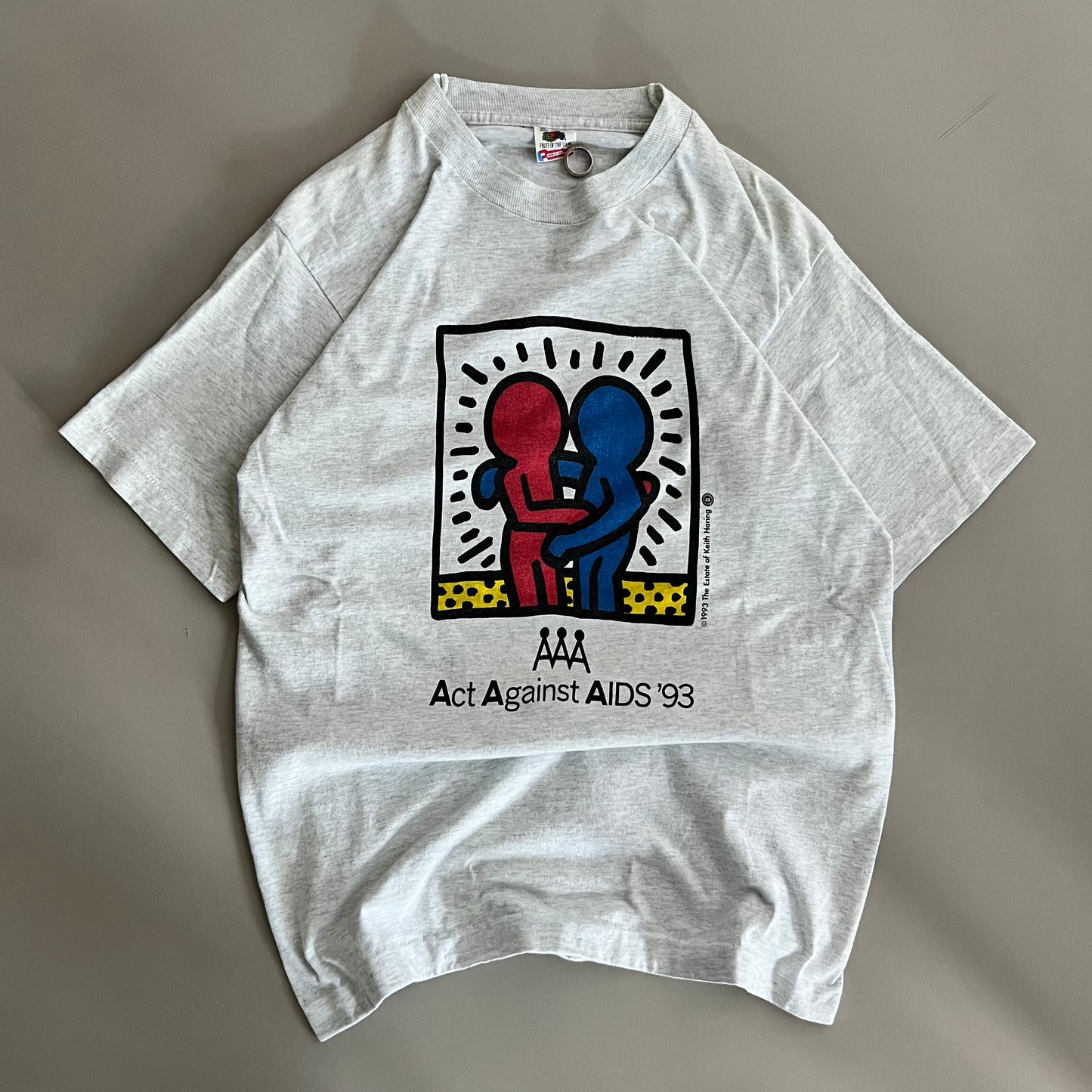 Medium 1993 Act Against Aids T-shirt