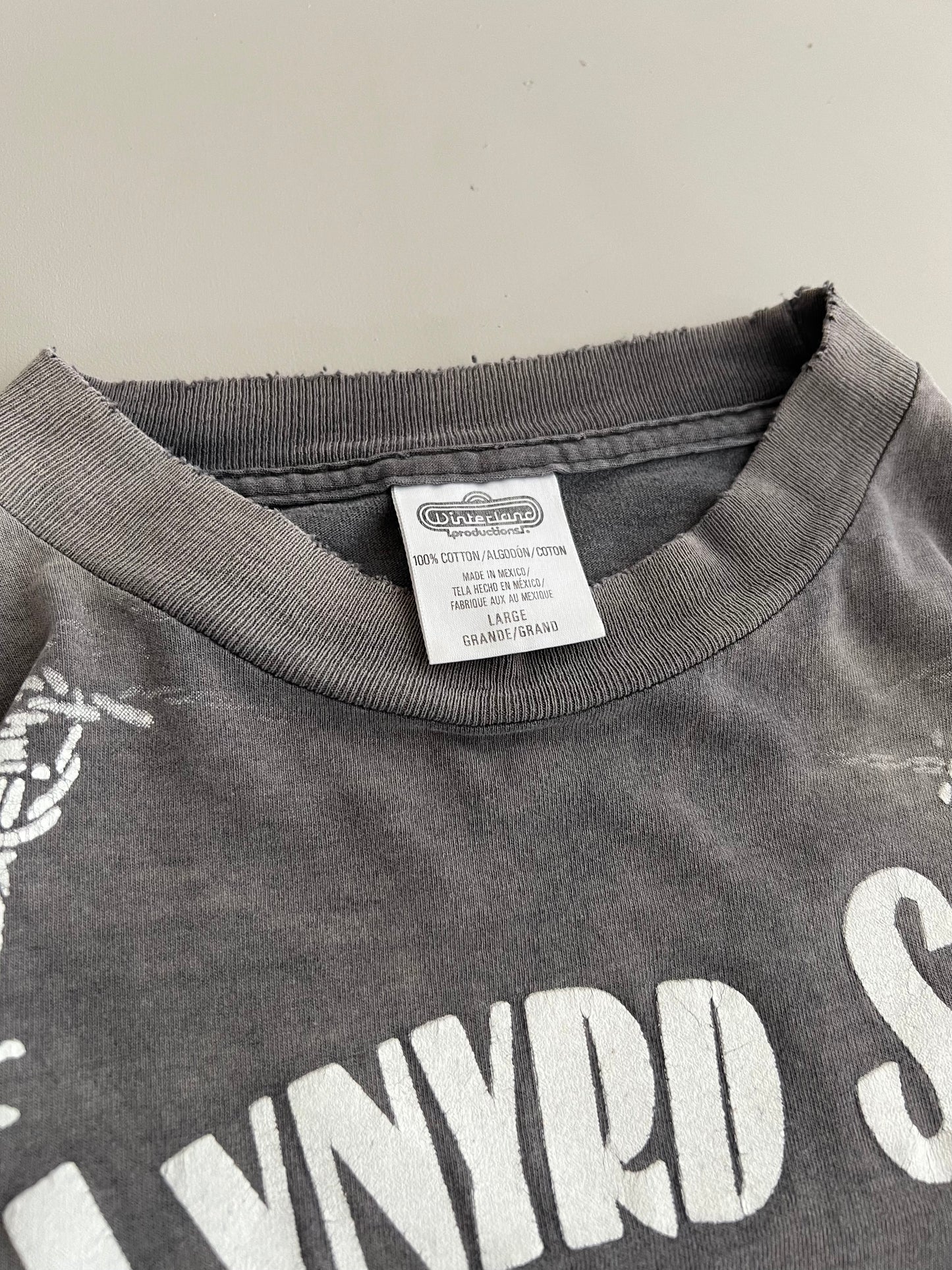 Large 90s Lynyrd Skynyrd Jack Daniels AOP T-shirt