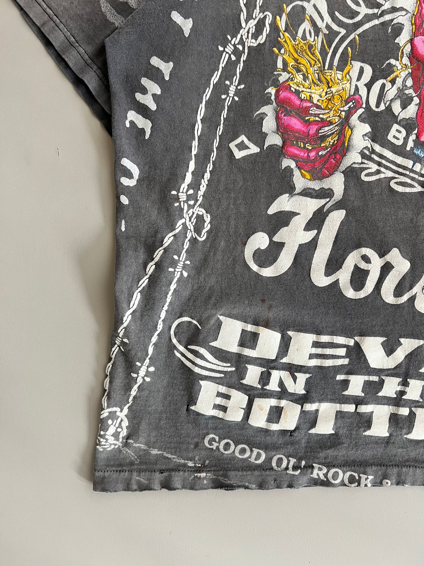 Large 90s Lynyrd Skynyrd Jack Daniels AOP T-shirt