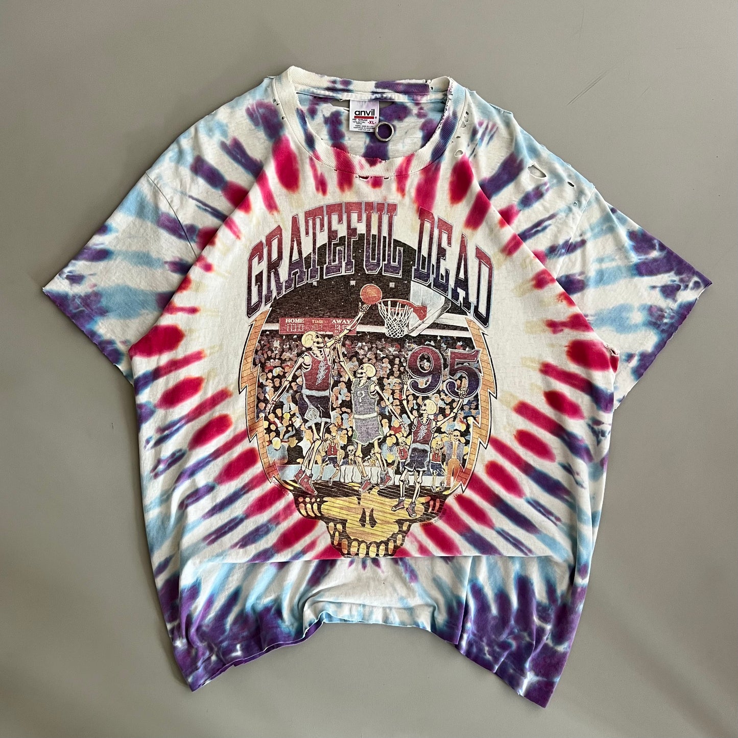 XL 1995 Grateful Dead Basketball T-shirt