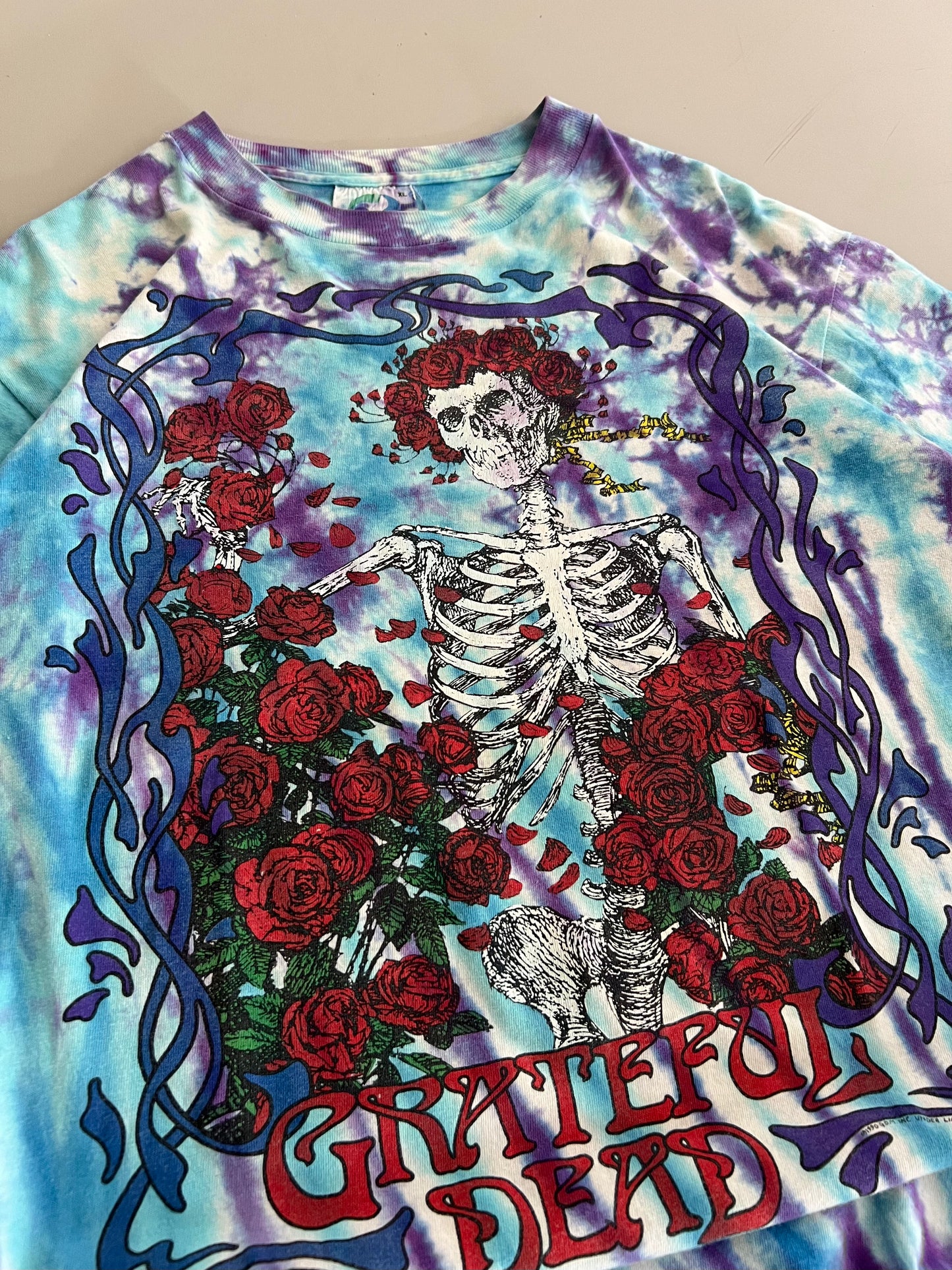 XL 1990 Grateful Dead Bertha Tie Dye T-shirt