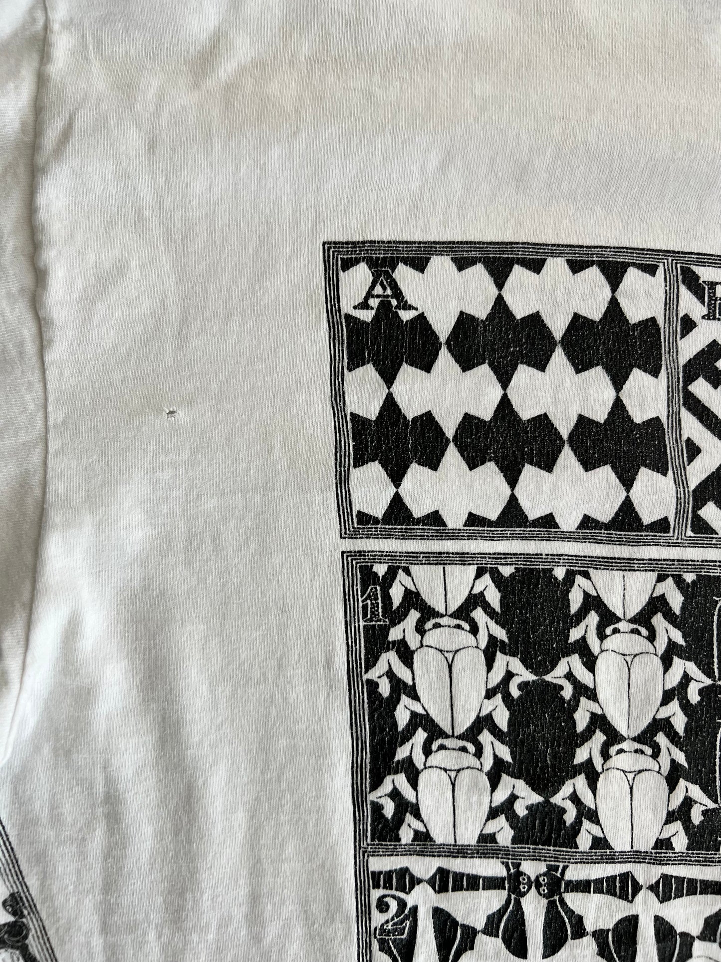 XL 1990 MC Escher AOP Art T-shirt