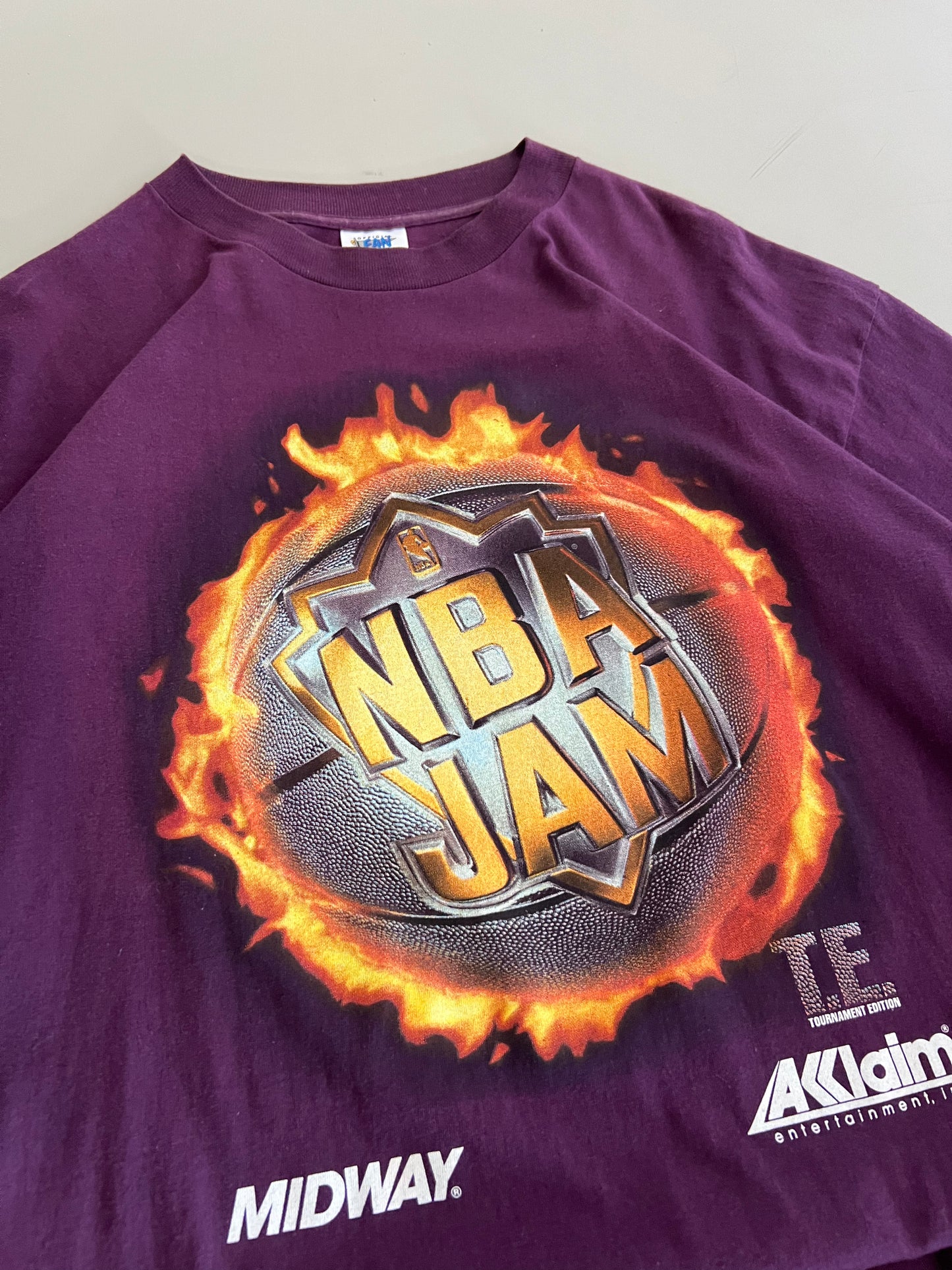 XL 90s NBA Jam Plum T-shirt