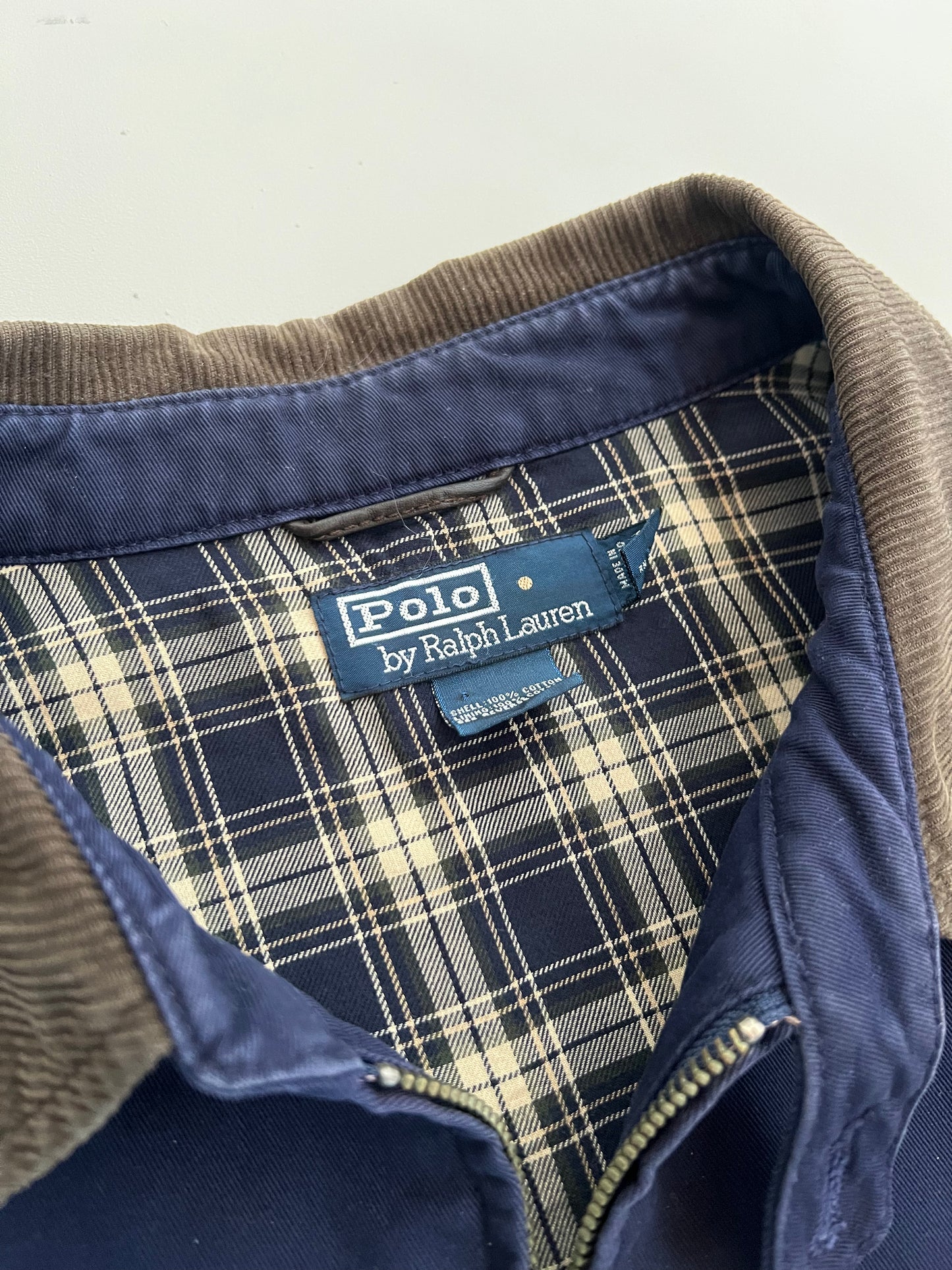 XXL 90s Navy Polo Ralph Lauren Harrington Jacket