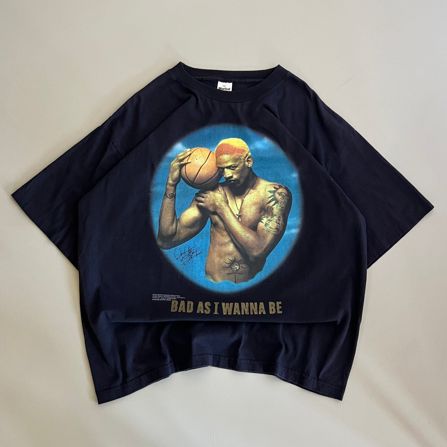 2XL 1996 Dennis Rodman Bad As I Wanna Be T-shirt