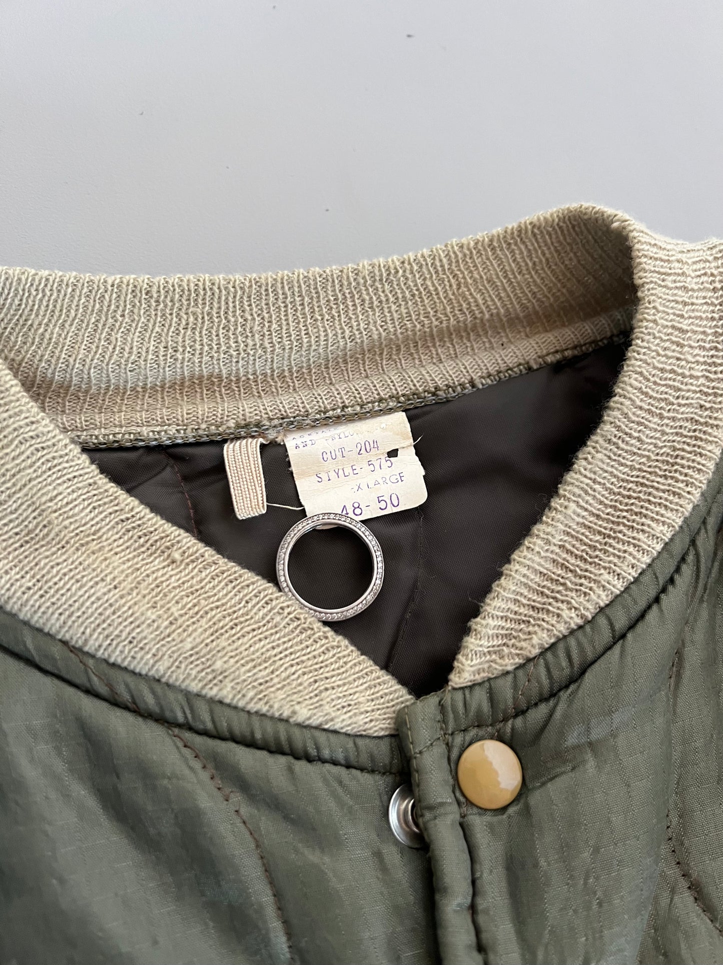 XL 1970s Military Jacket Liner