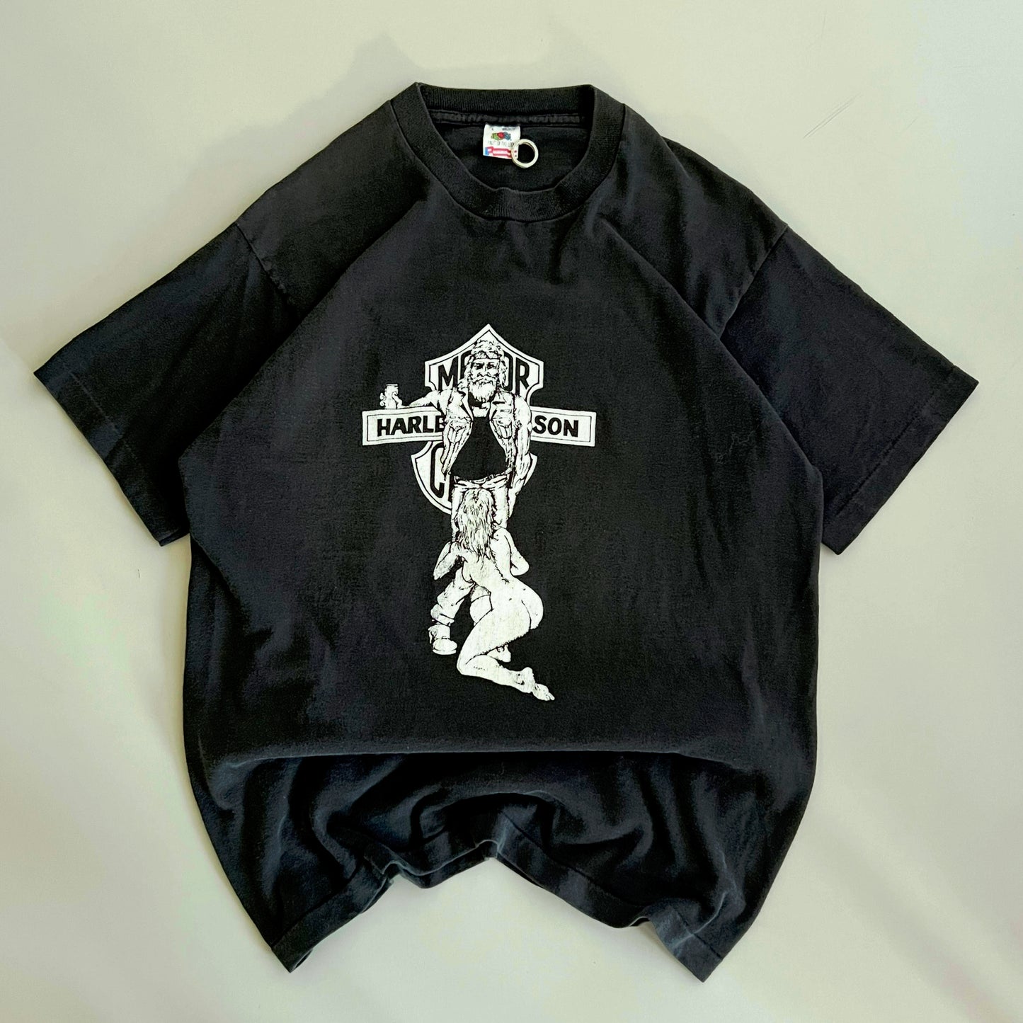 Large 1992 Harley Davidson Bootleg International Bike Week T-shirt