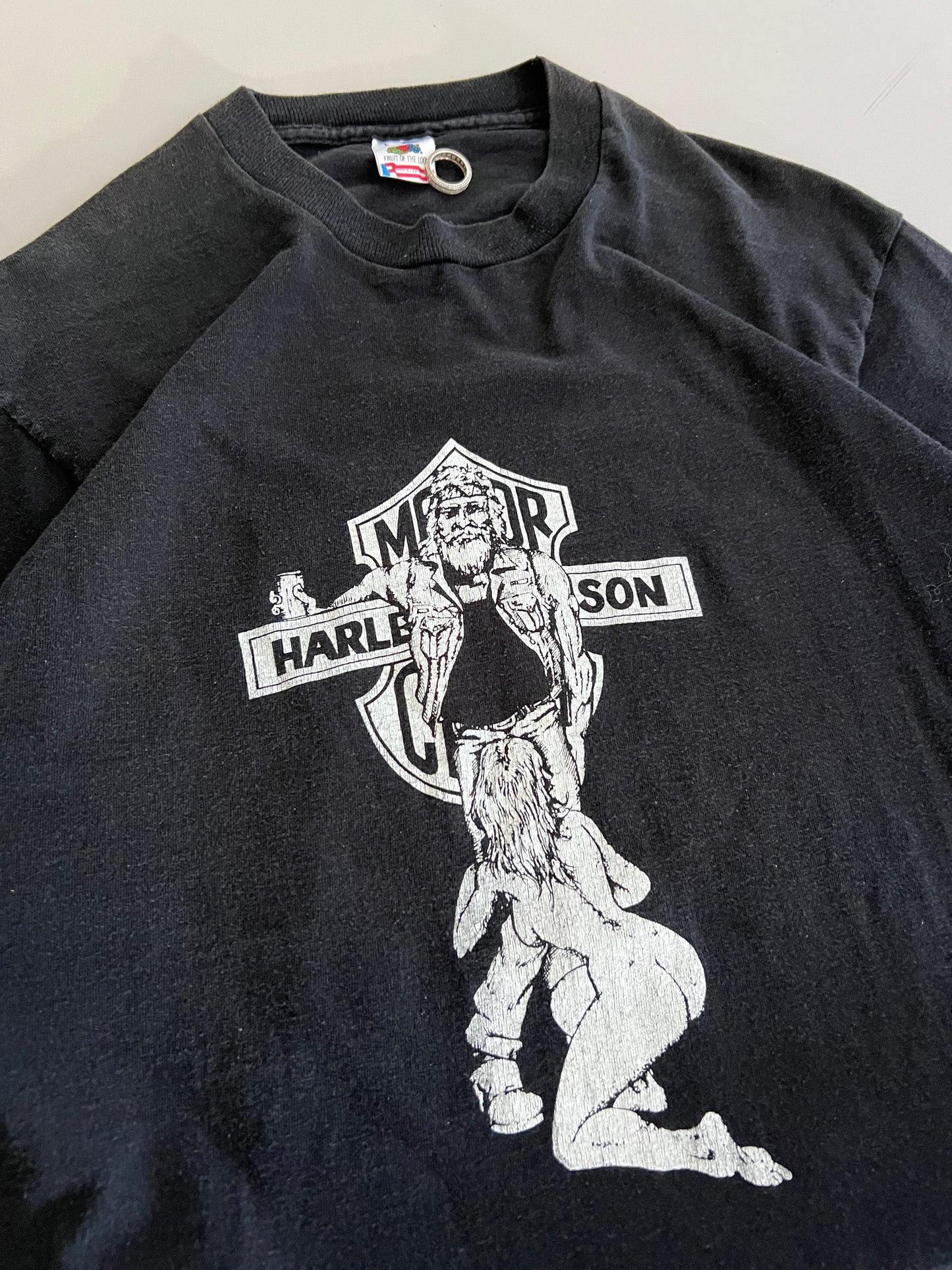 Large 1992 Harley Davidson Bootleg International Bike Week T-shirt
