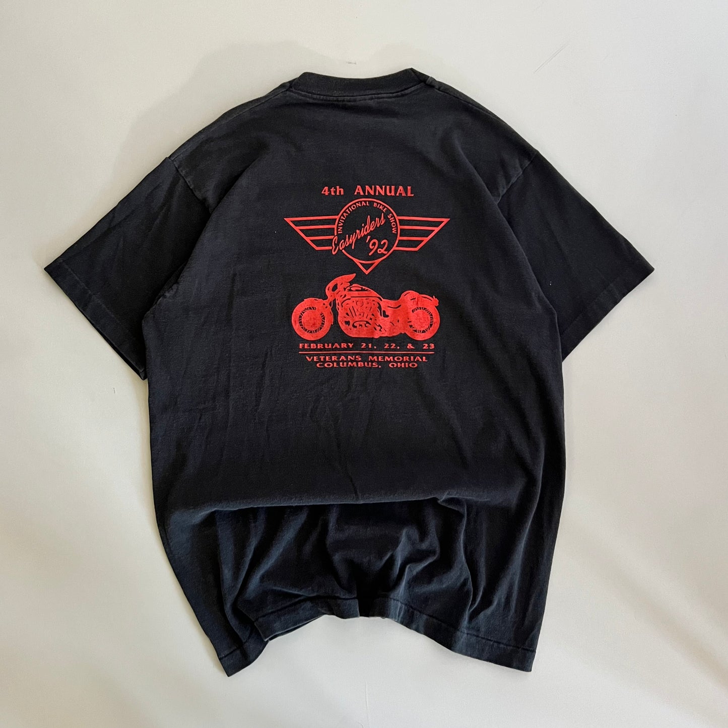 Large 1992 Harley Davidson Bootleg International Bike Week T-shirt