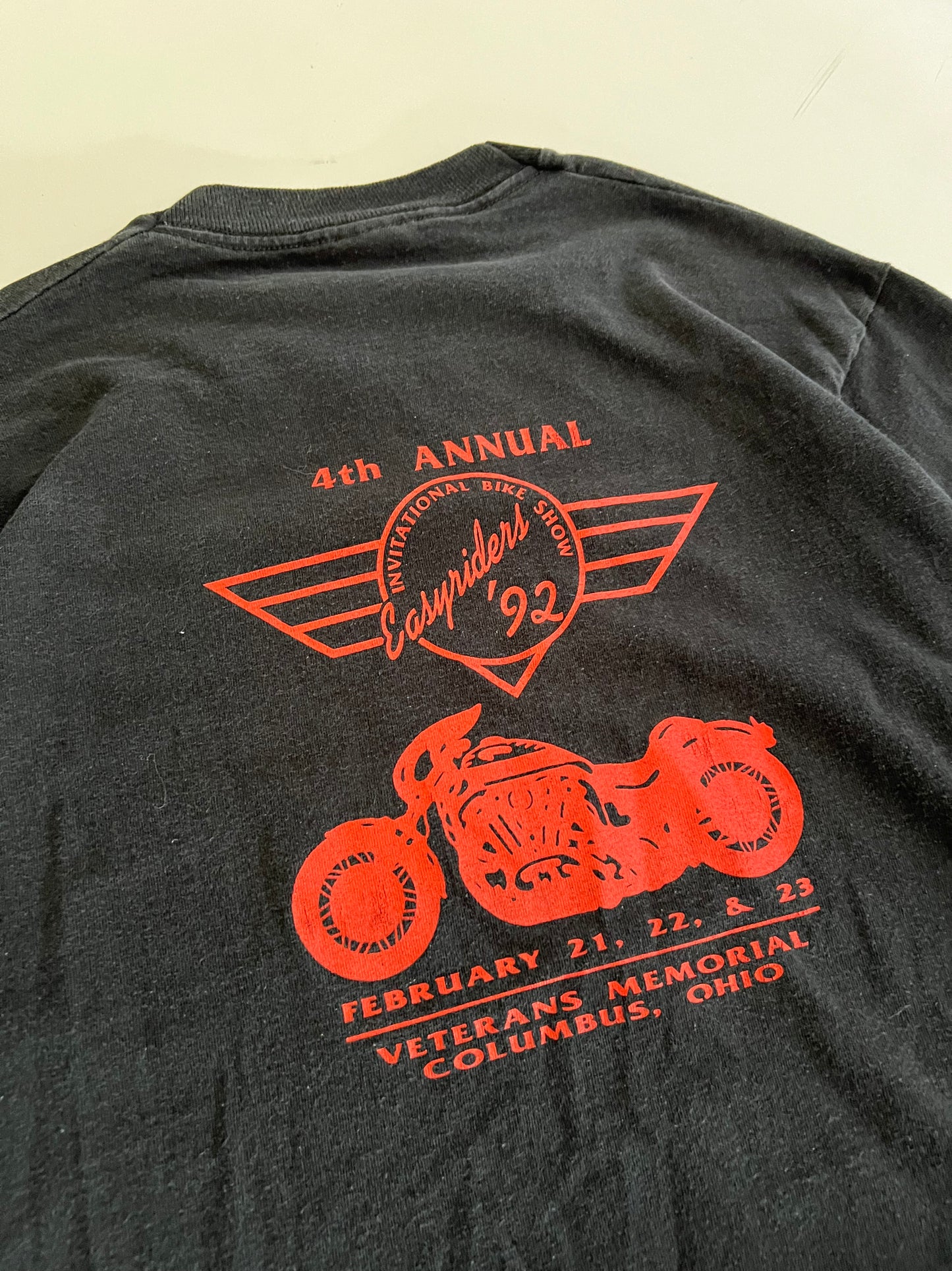 Large 1992 Harley Davidson Bootleg International Bike Week T-shirt