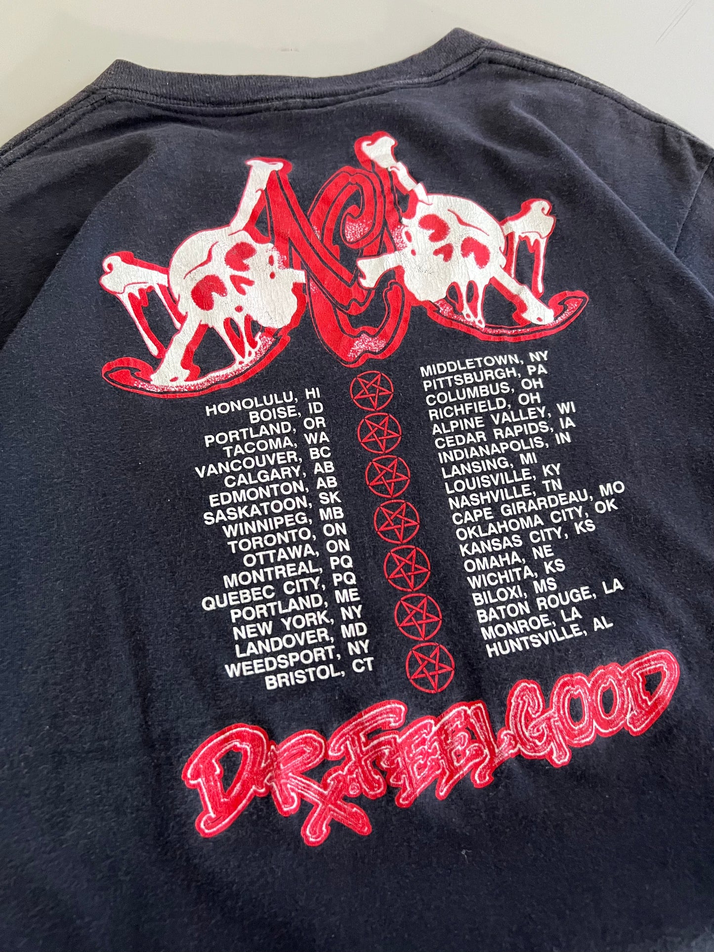 Large 1980s Motley Crue T-shirt