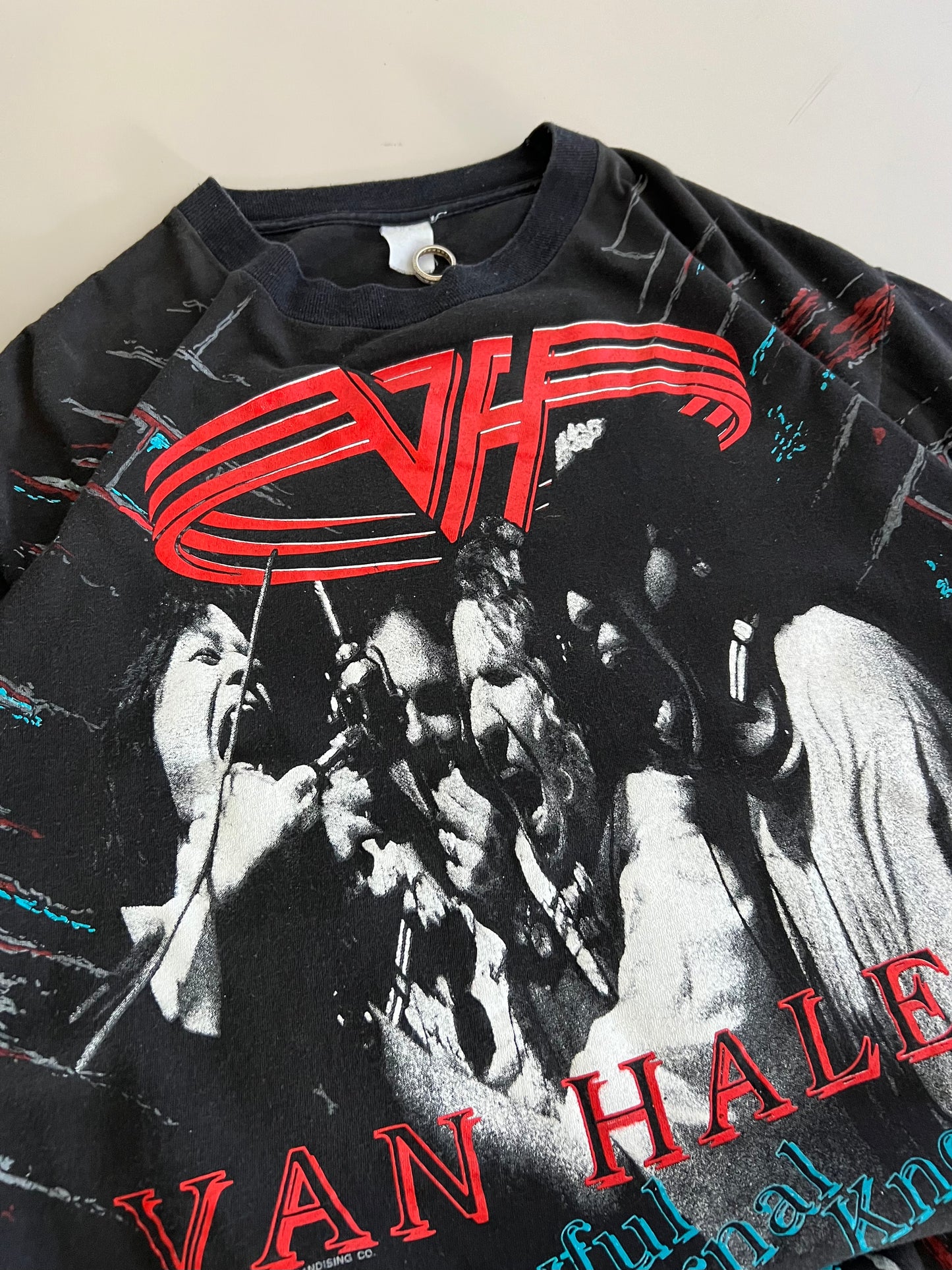 XL 1991 Van Halen AOP Tour T-shirt