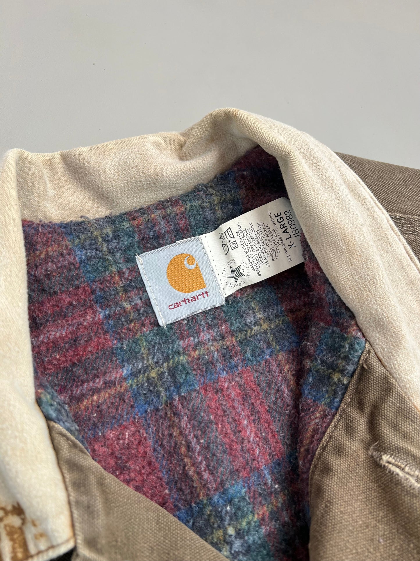 XL 90s Chocolate Carhartt Trucker Jacket