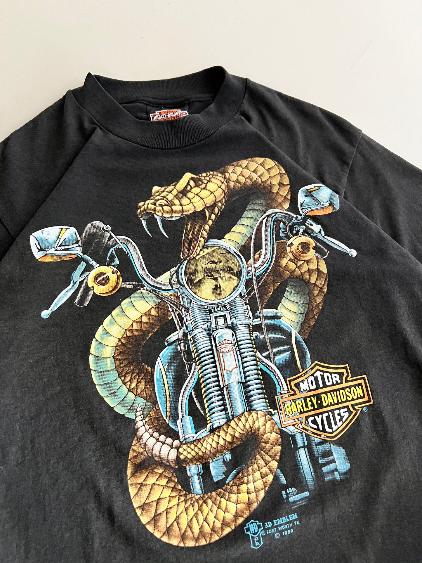 Medium 1989 Harley-Davidson 3D Emblem T-shirt