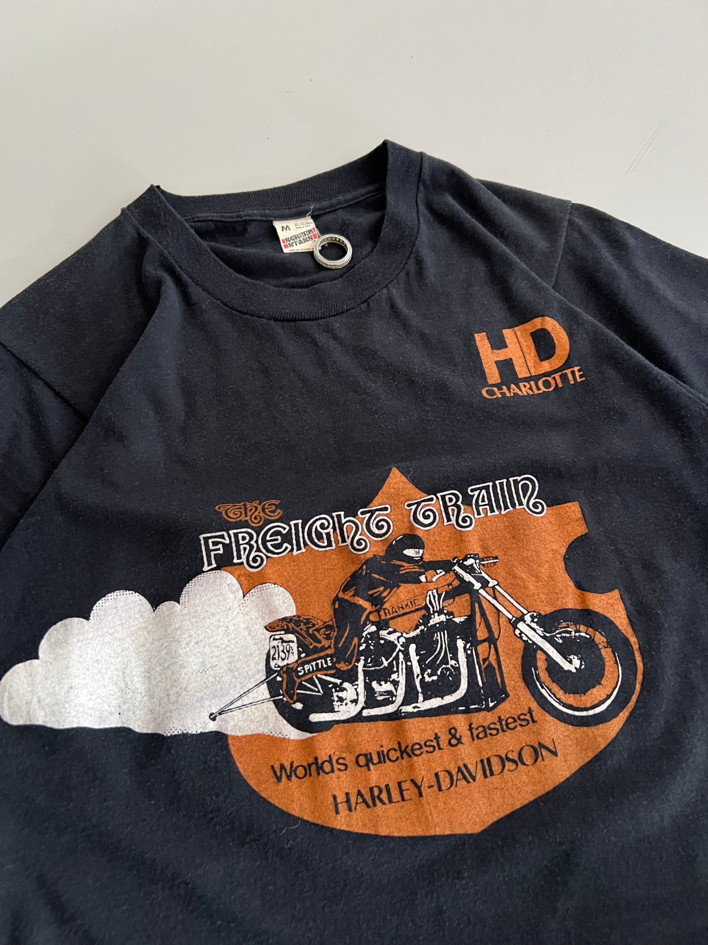 Medium 80s Harley Davidson of Charlotte Racing Team T-shirt