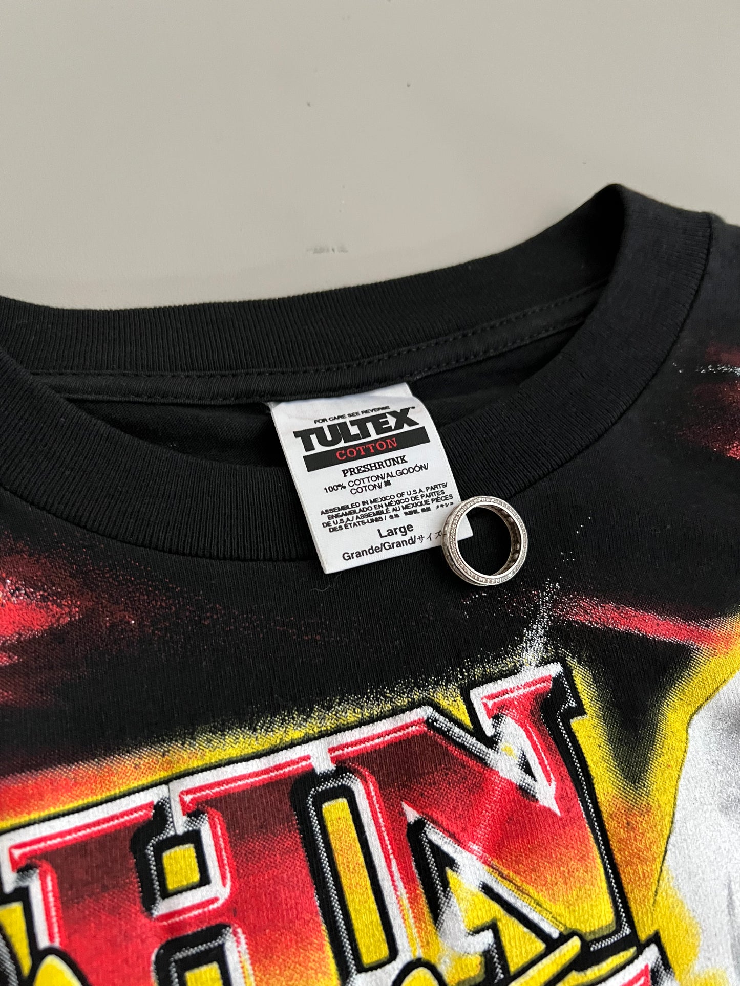 XL 90s John Force Drag Racing AOP T-shirt