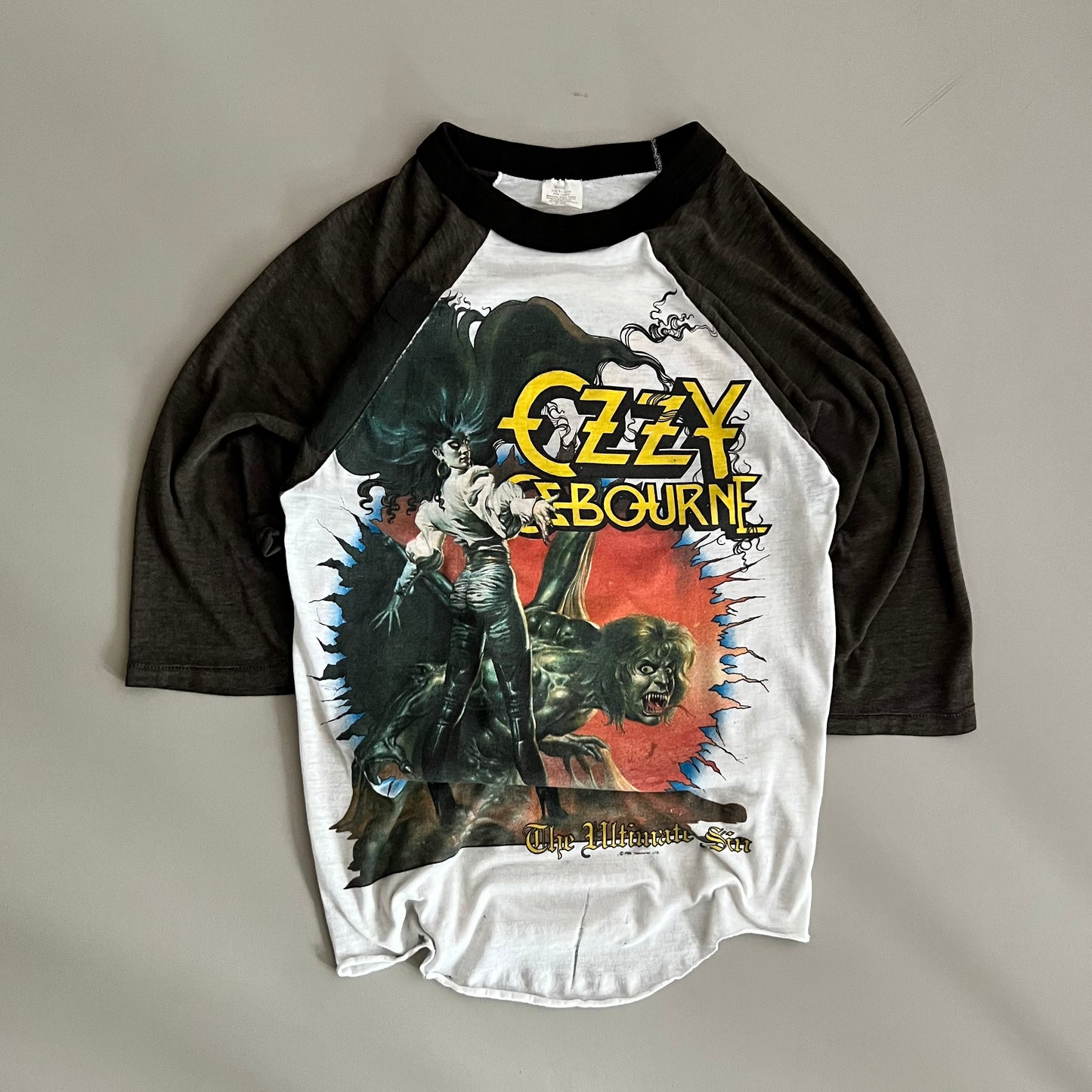 Large 1986 Ozzy Ozbourne The Ultimate Sin T-shirt