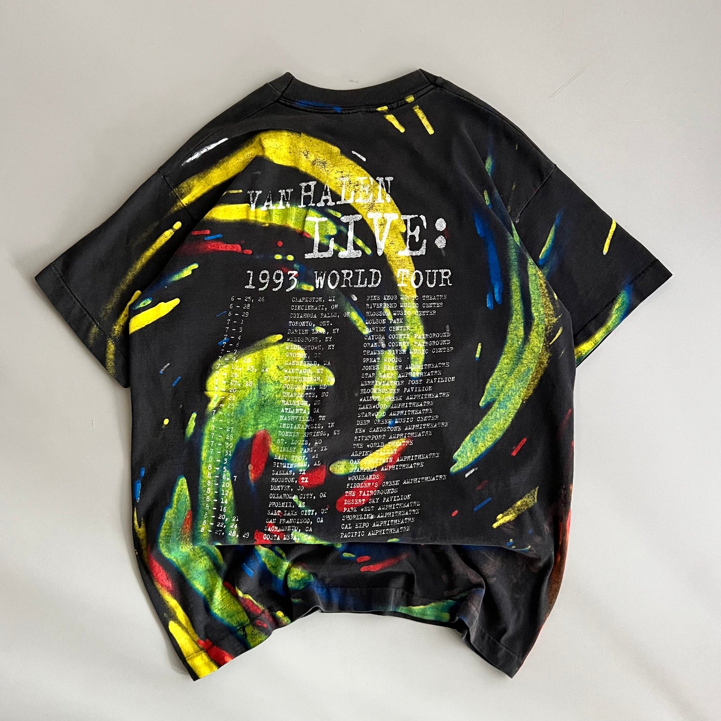 Large 1993 Van Halen World Tour T-shirt