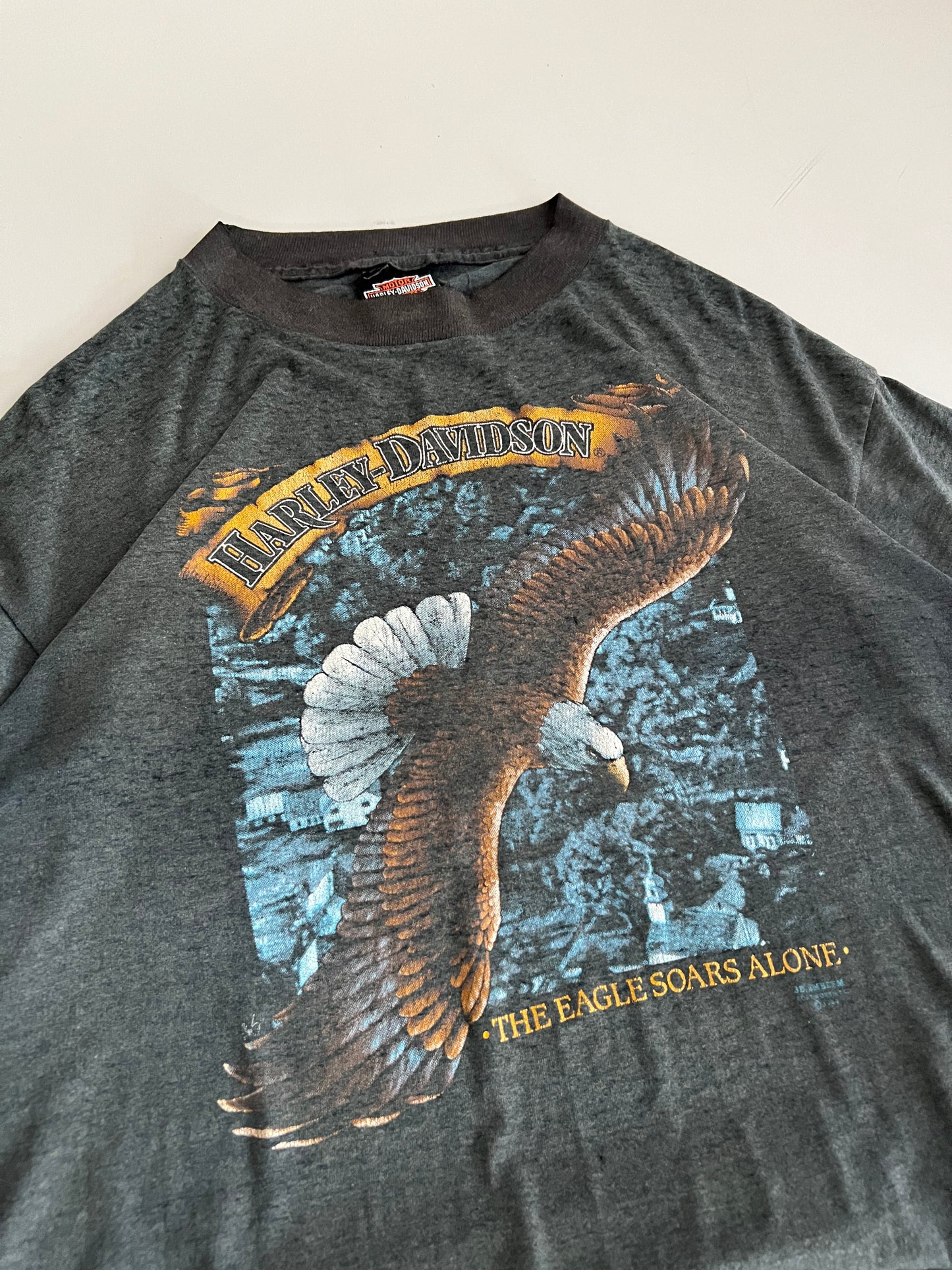 XL 80s Harley Davidson South Carolina 3D Emblem T-shirt