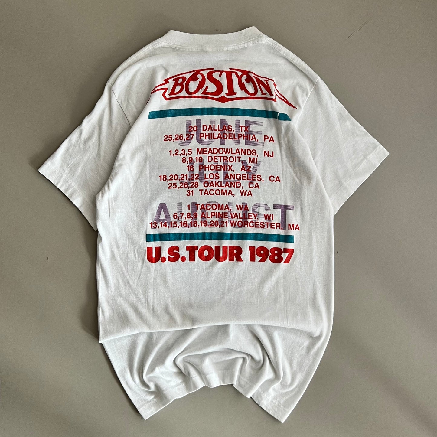 Large 1987 Boston US Tour T-shirt