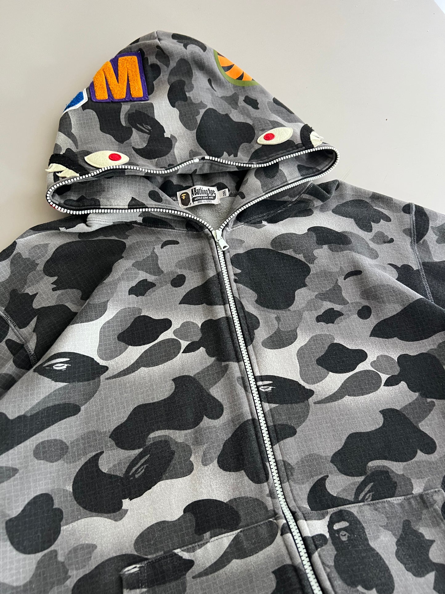 2XL Frankenape Bape Ape Snow Camo Jacket