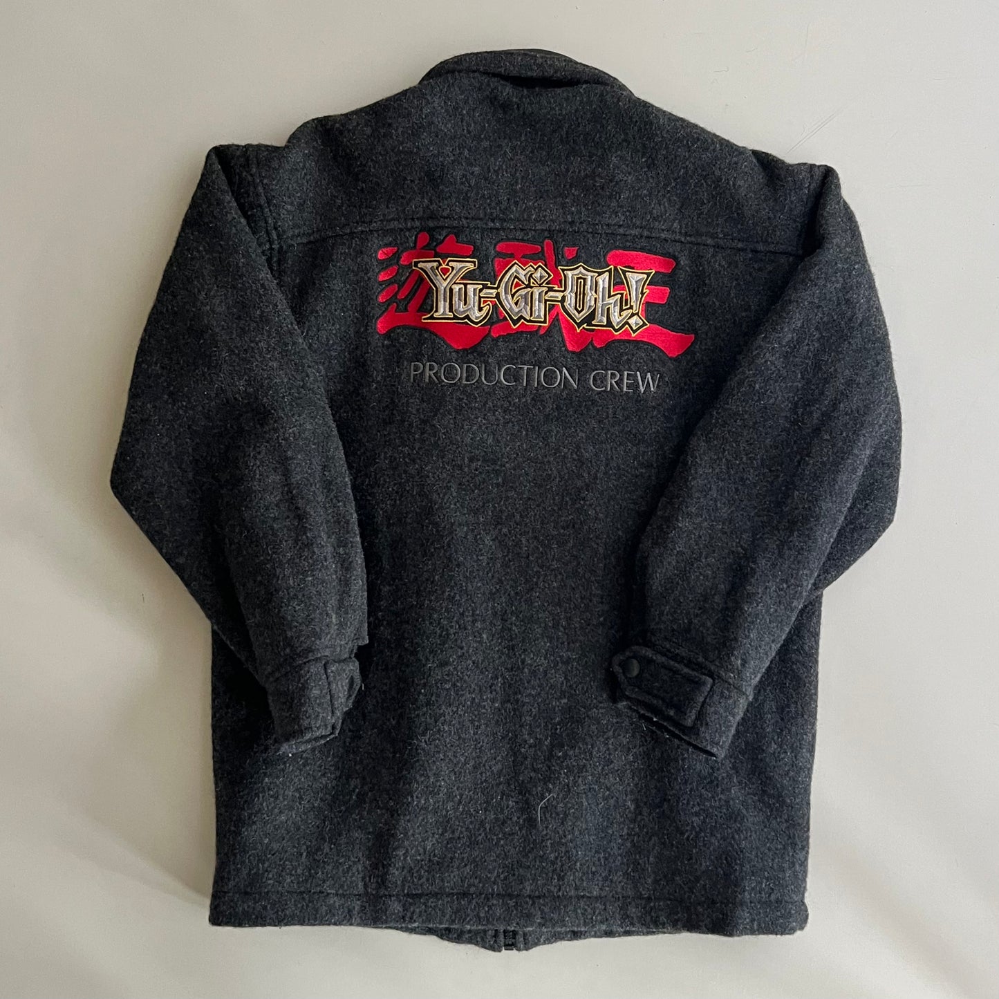 Small 90s Yu-Gi-Oh! Production Crew Wool Coat