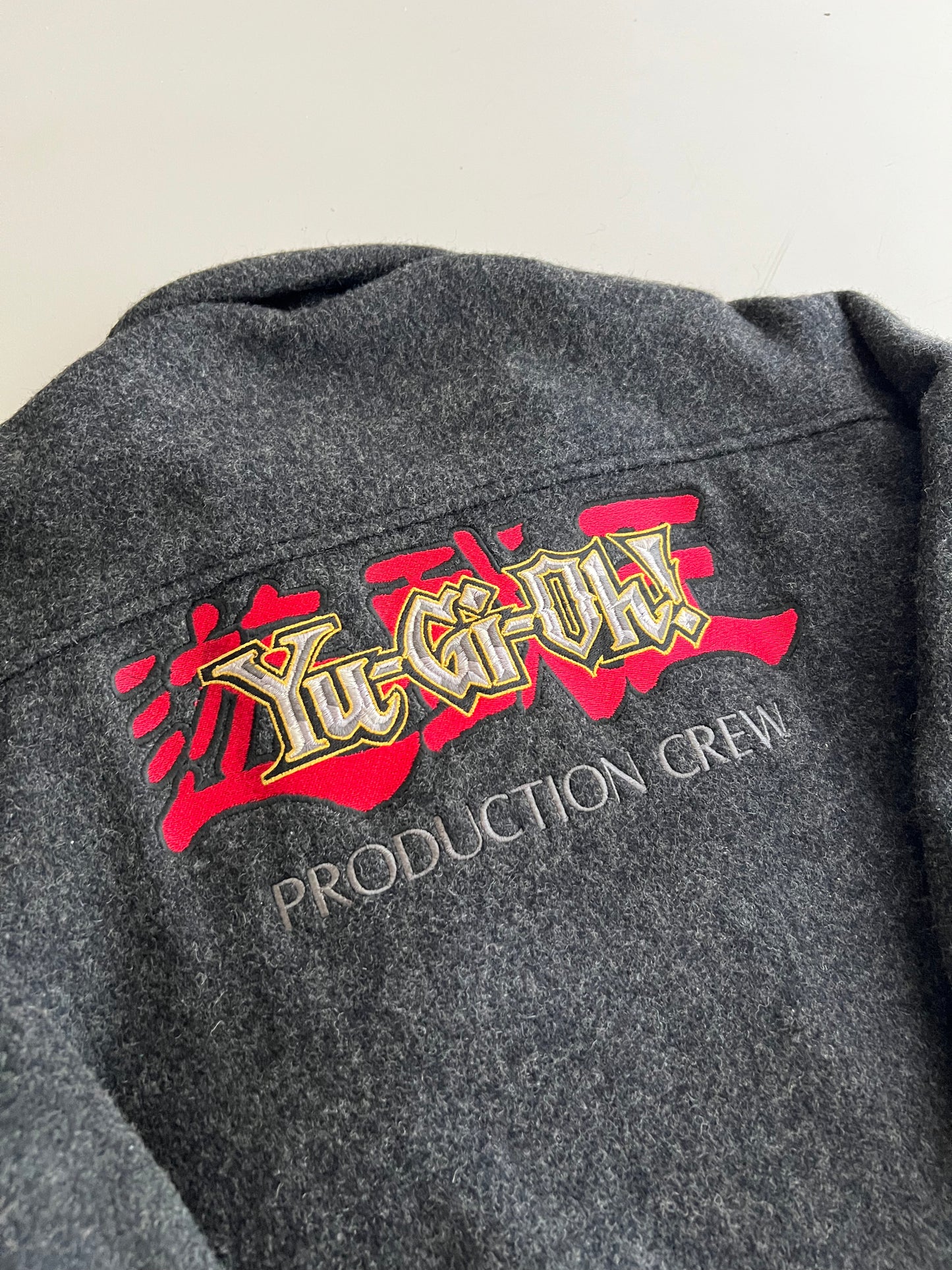 Small 90s Yu-Gi-Oh! Production Crew Wool Coat