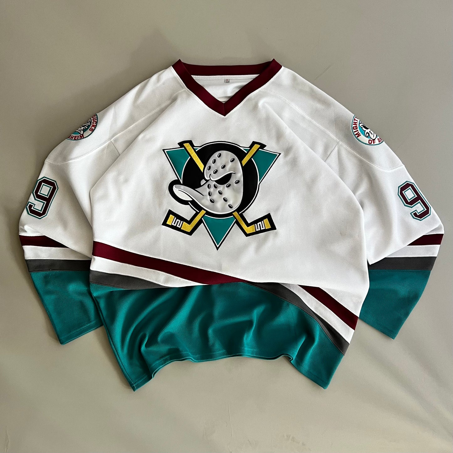XL Mighty Ducks Adam Banks Hockey Jersey