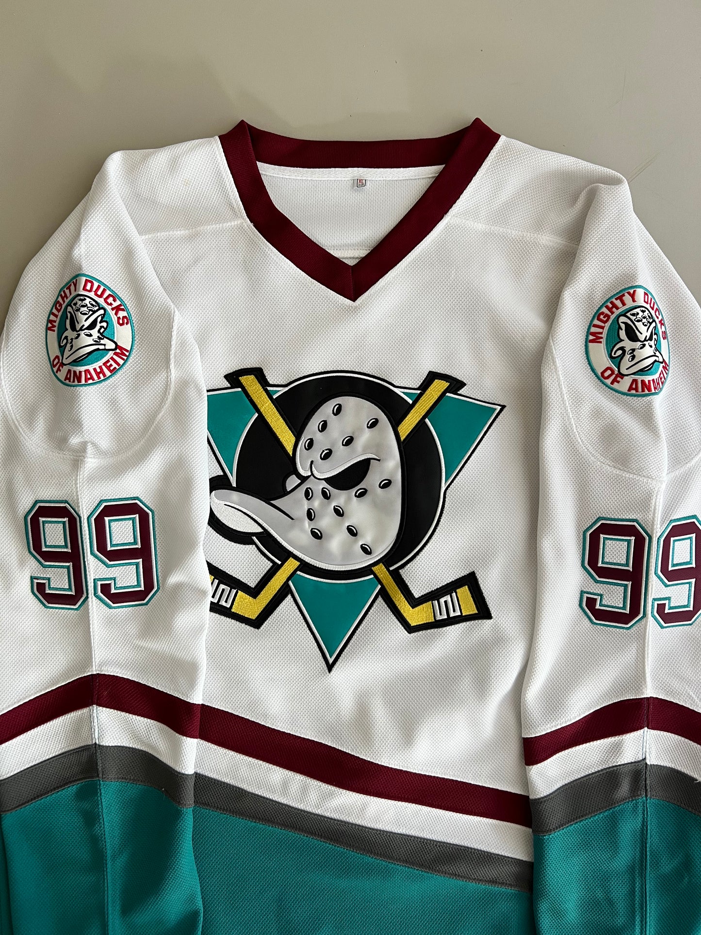 XL Mighty Ducks Adam Banks Hockey Jersey