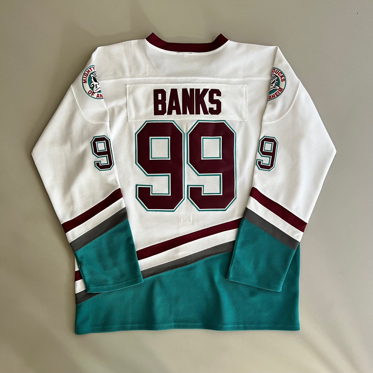 XL Mighty Ducks Adam Banks Hockey Jersey