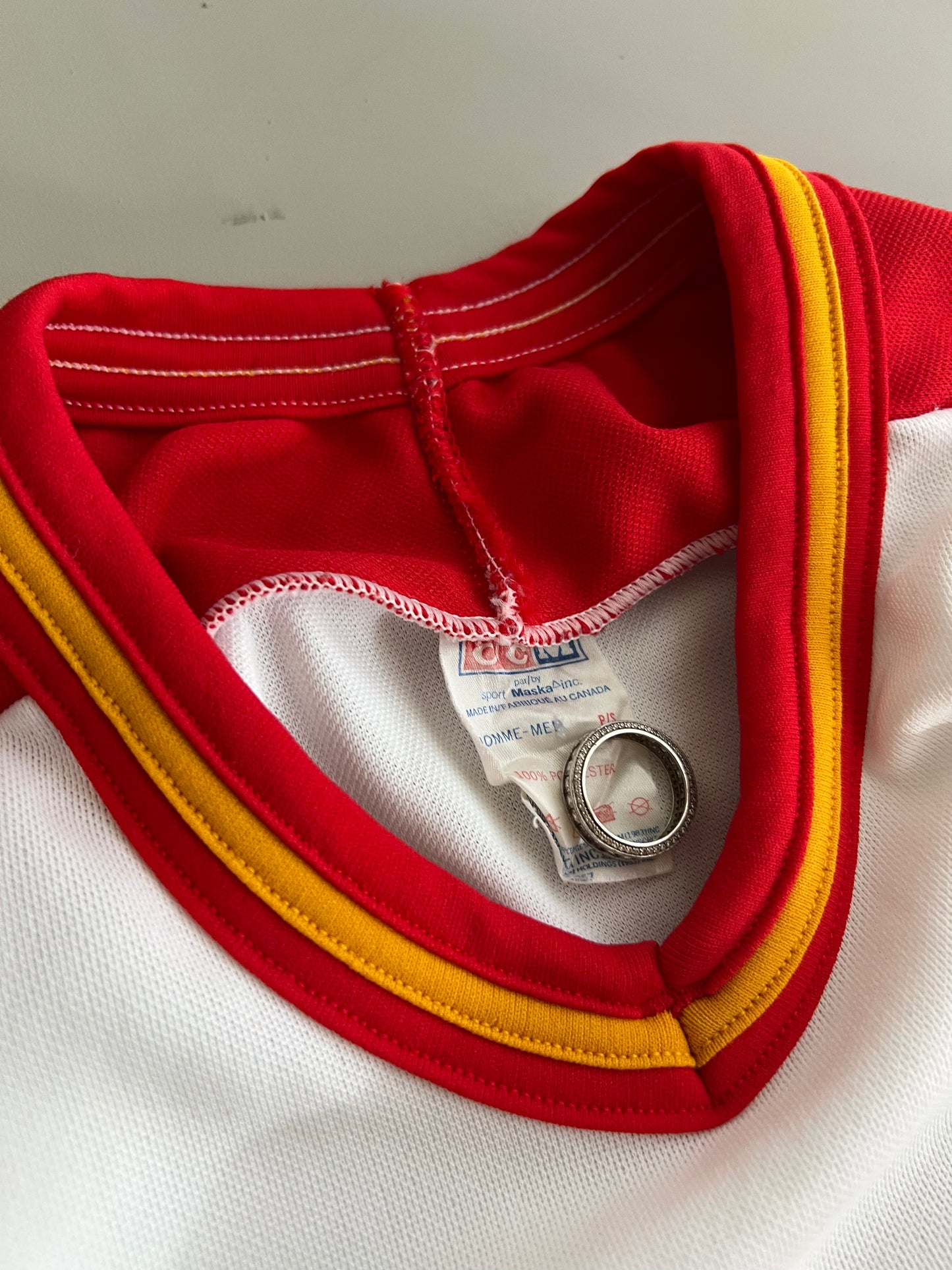 Small 80s Calgary Flames NHL Jersey