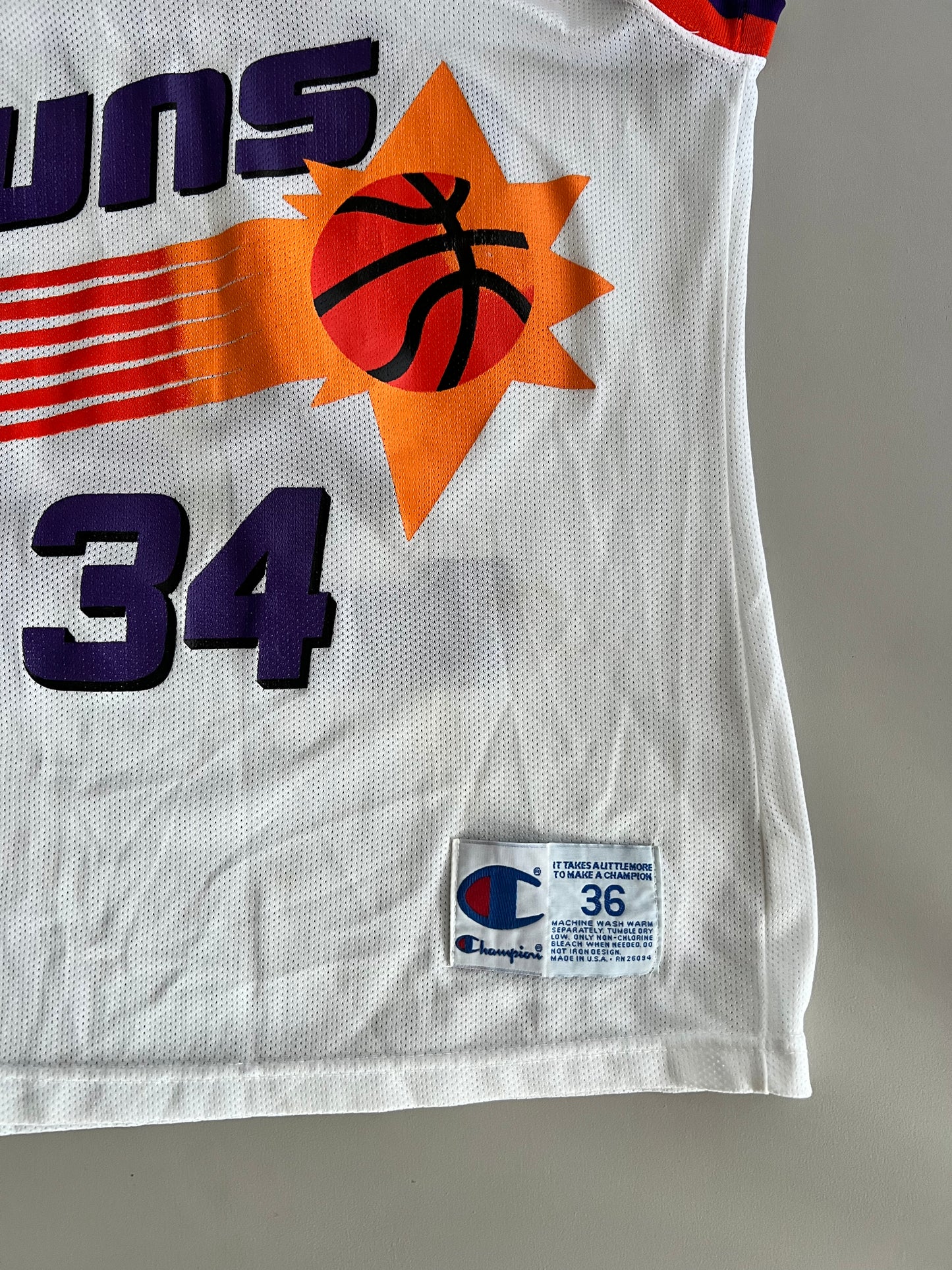 Large 90s Phoenix Suns Charles Barkey Jersey