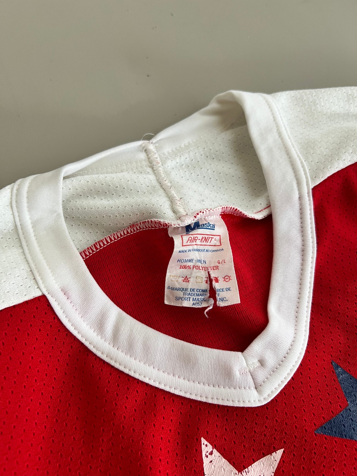 Large 90s Washington Capitals Jersey