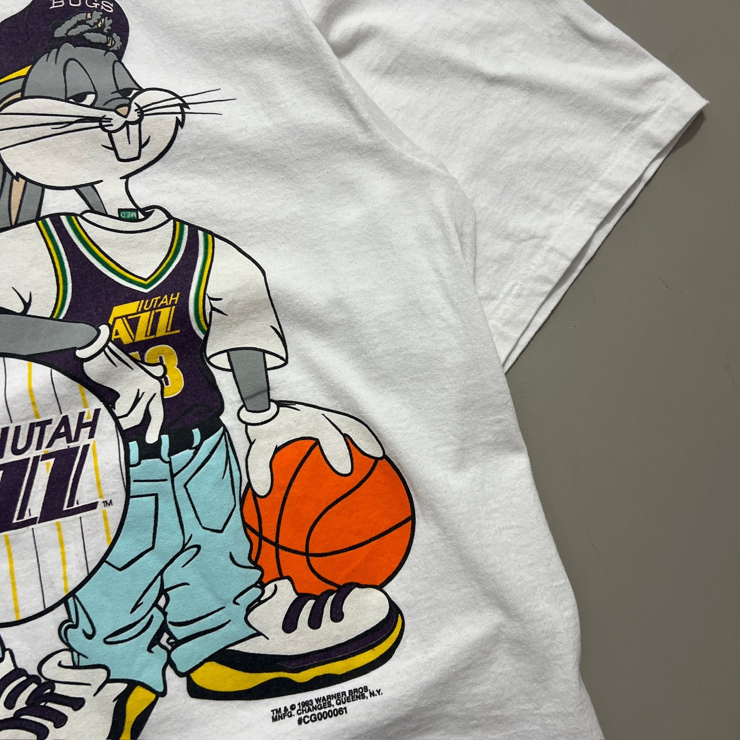 XL 1993 Utah Jazz Looney Tunes T-shirt