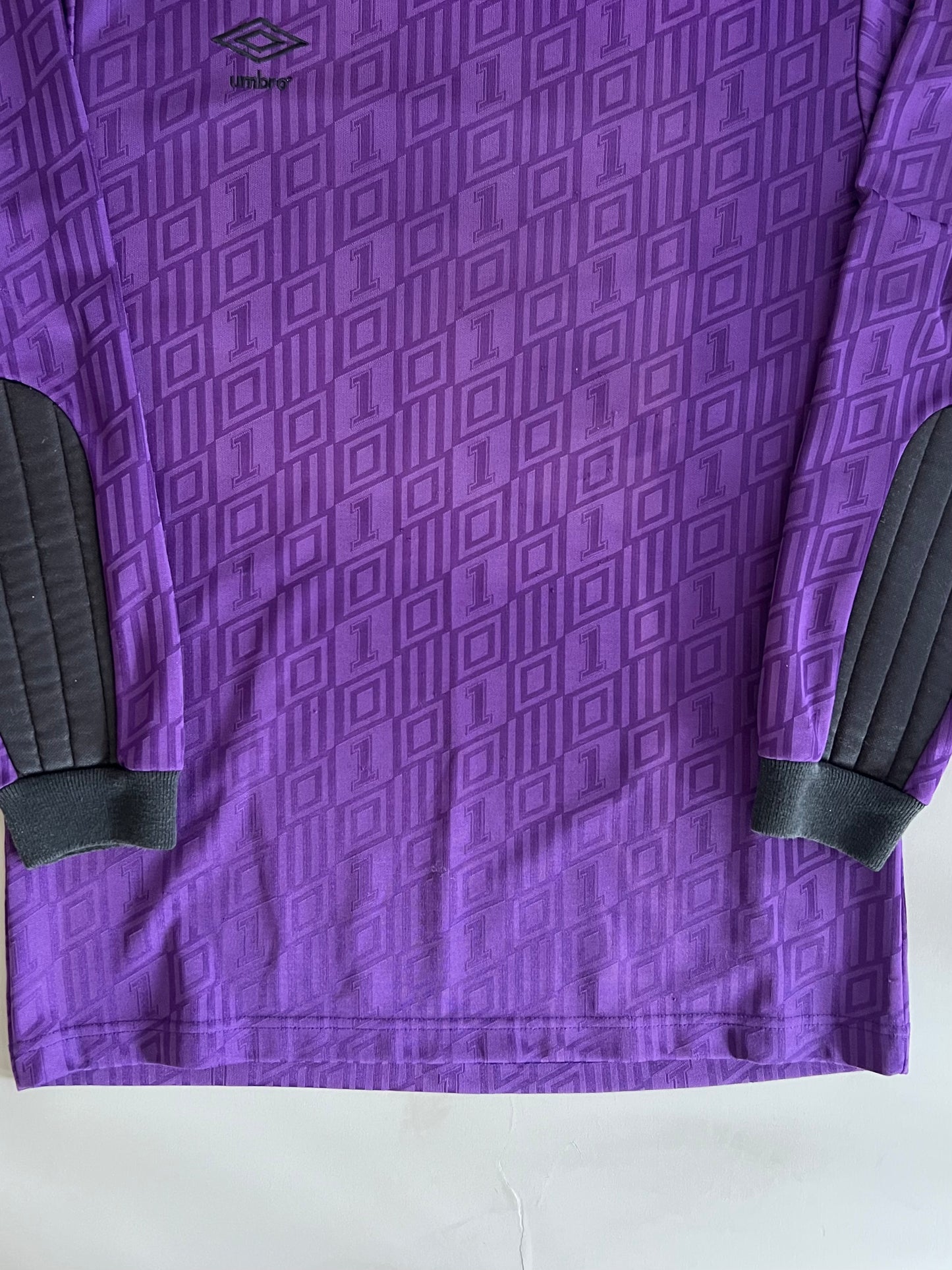 Large 90s Umbro Purple Reflective Long Sleeve Jersey