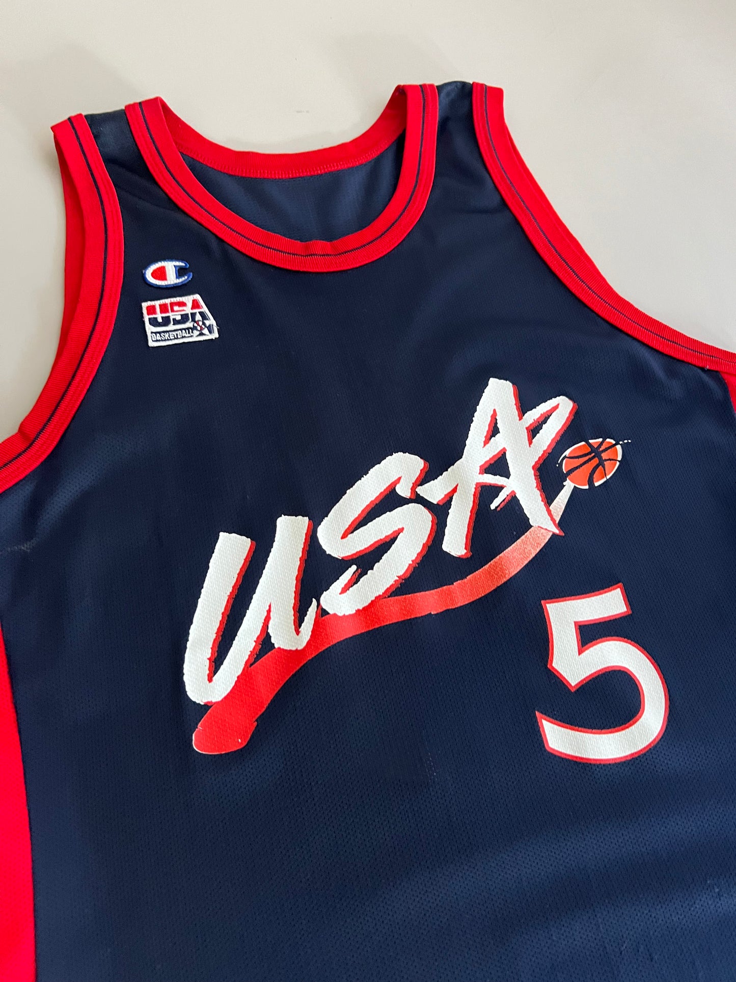 XL 90s Champion USA Basketball Jersey