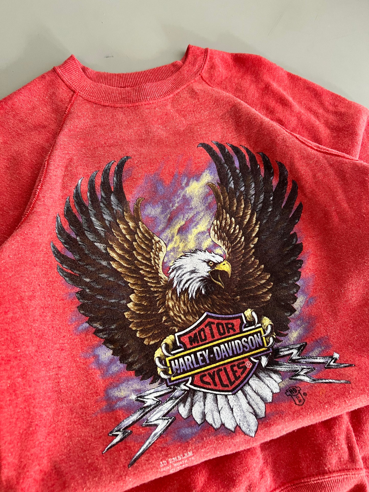Medium 1989 Harley Davidson 3D Emblem Sweathshirt