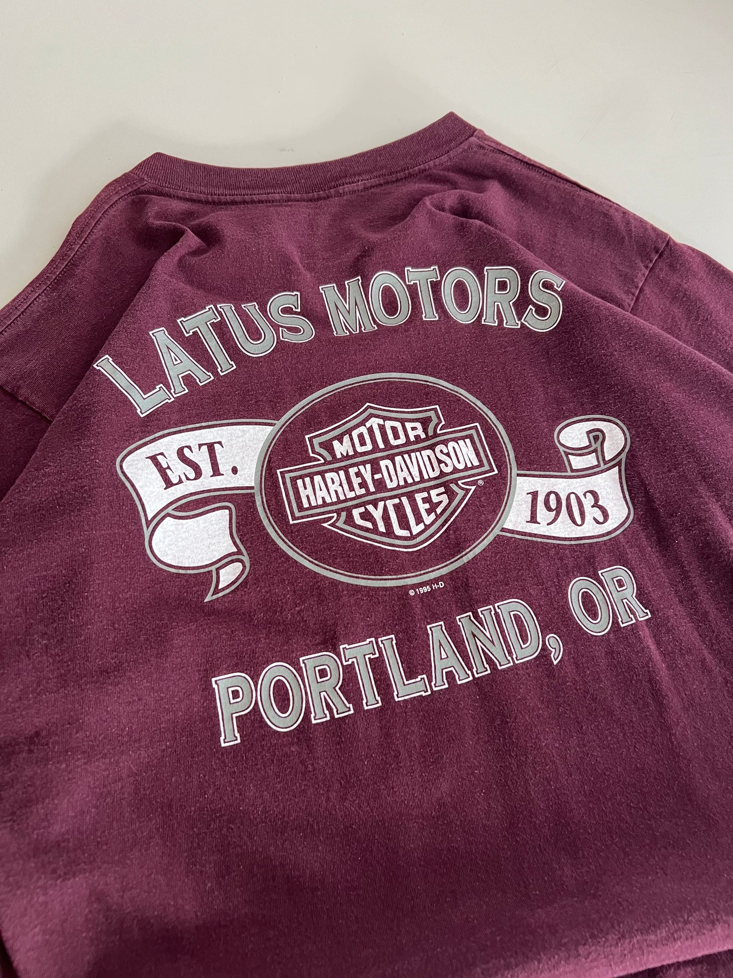 XL 1996 Harley Davidson Oregon T-shirt
