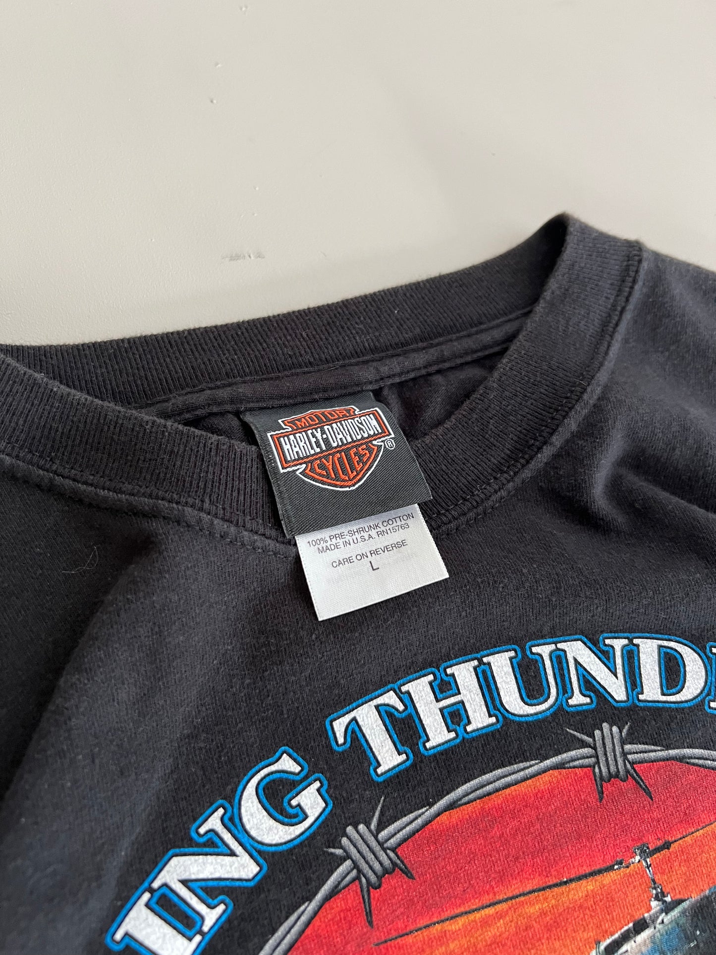 Large 2006 Harley Davidson Rolling Thunder T-shirt