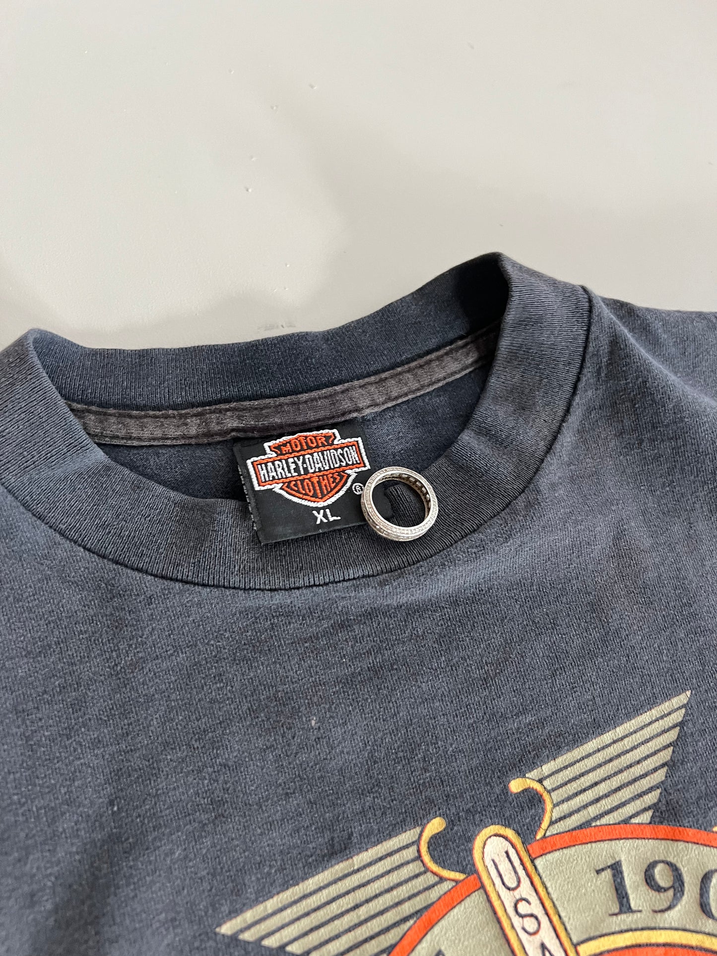 XL 1991 Harley-Davidson 3D Emblem Cutoff Shirt