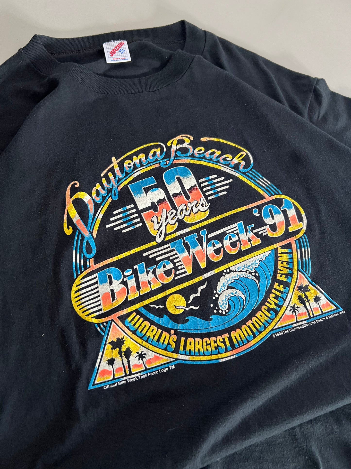 XXL 1990 Daytona Beach Bike Week T-shirt