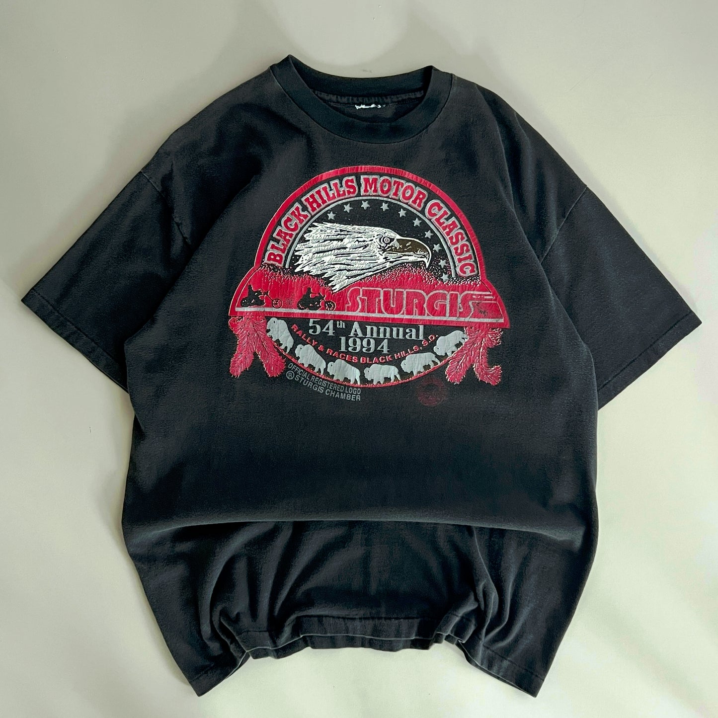 Large 1994 Black Hill Sturgis Bike Rally T-shirt