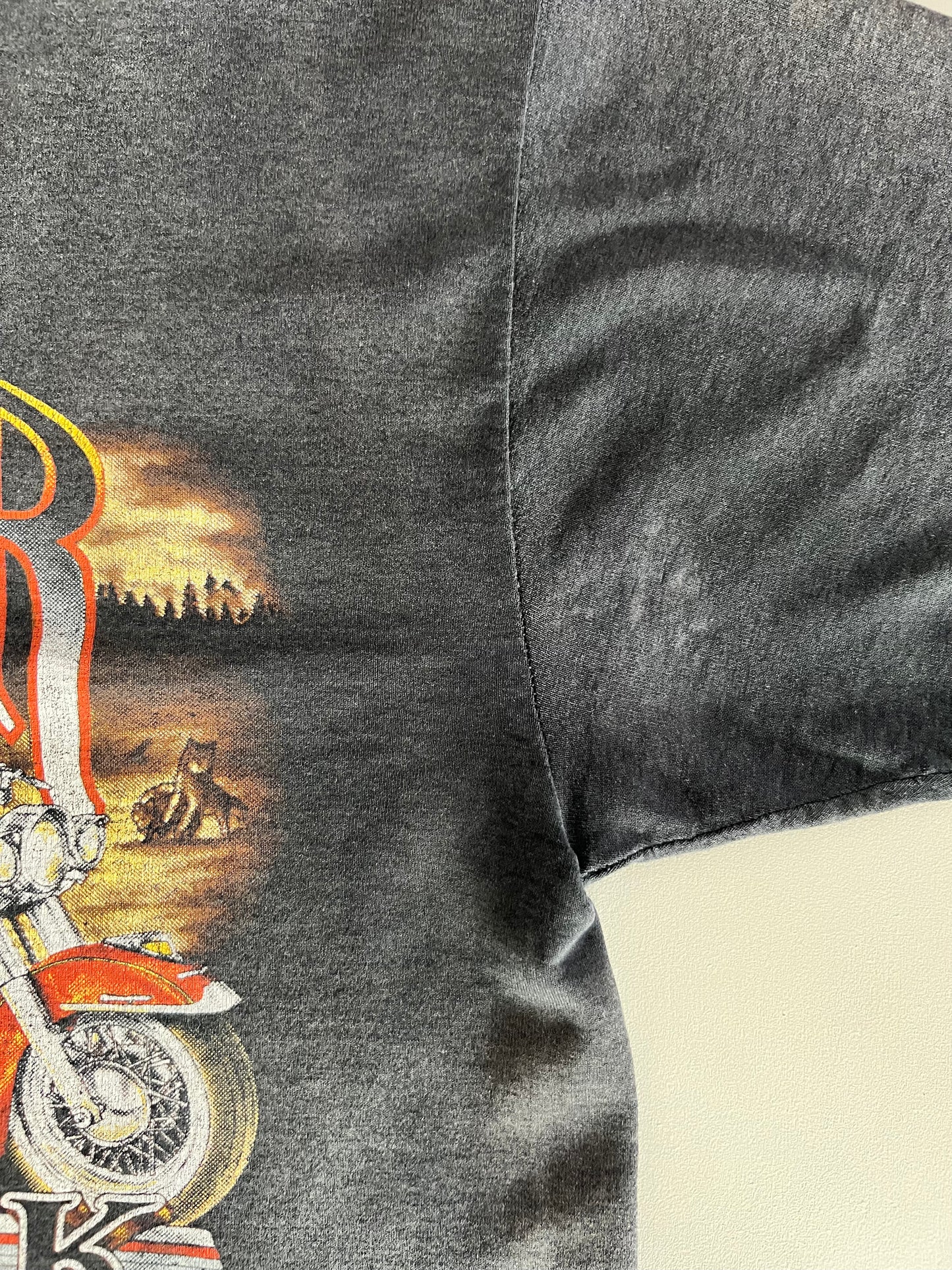 XL 1990 Harley Davidson Leader of the Pack 3D Emblem T-shirt