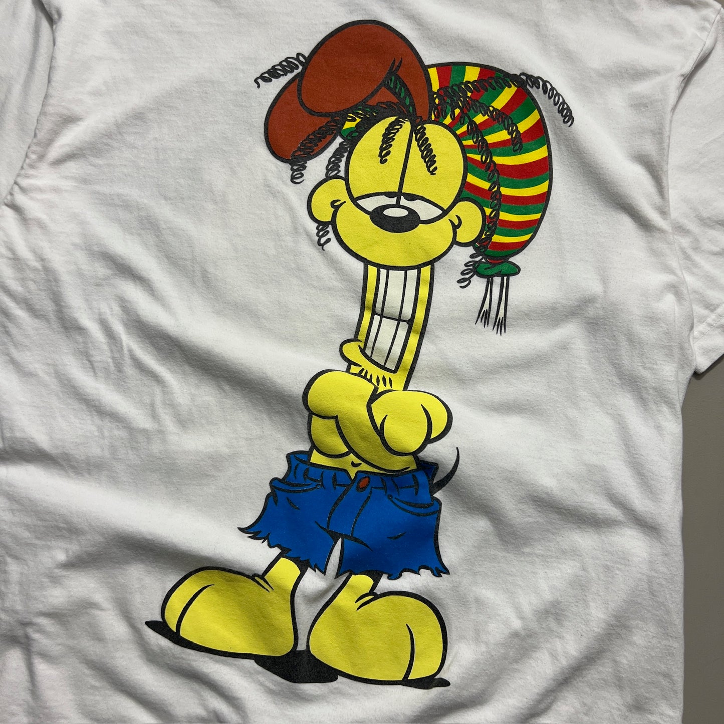 XL 1990s Garfield Reggae T-shirt