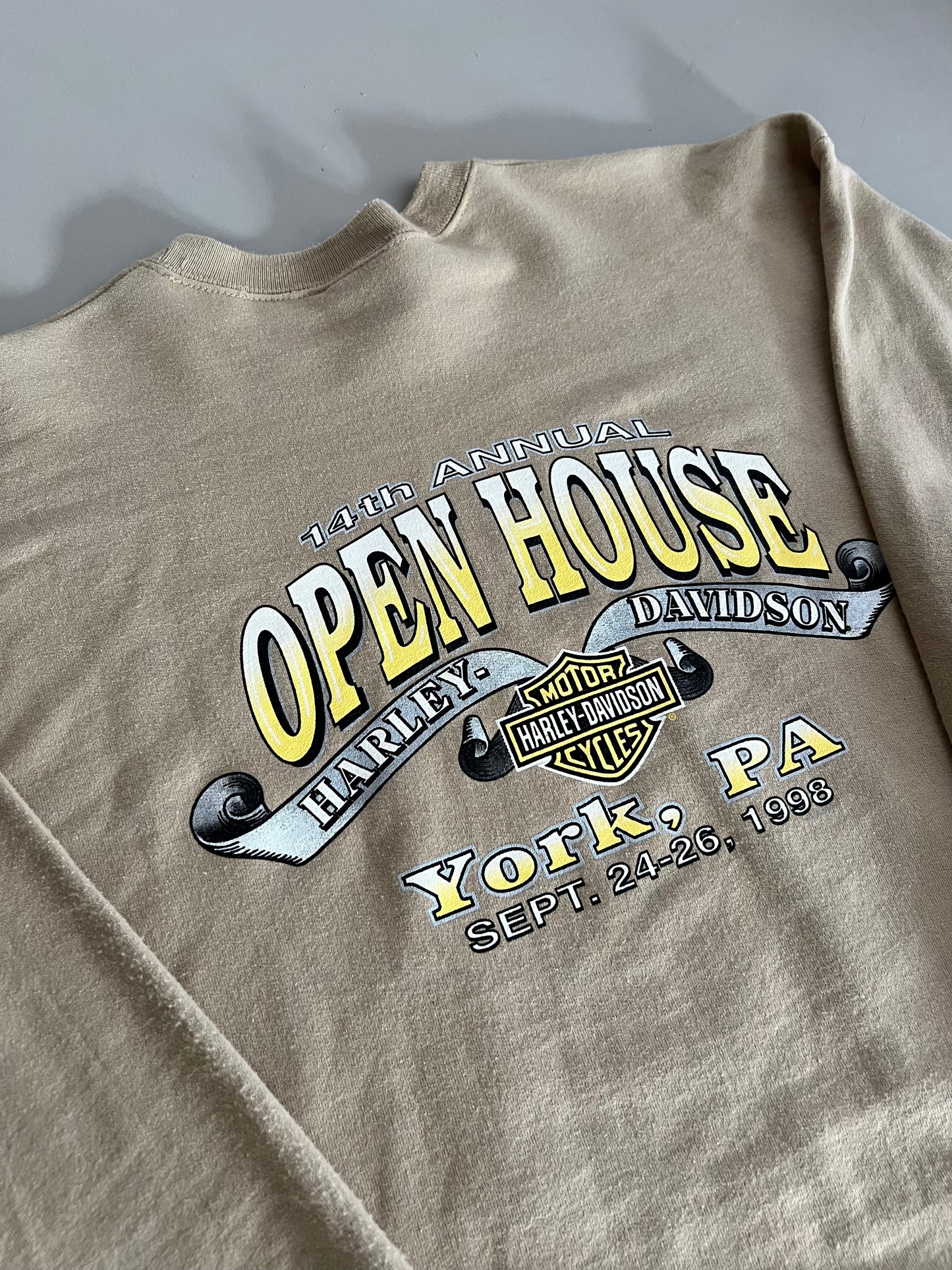 Large 1990 Harley Davidson York Final Assembly Plant T-Shirt