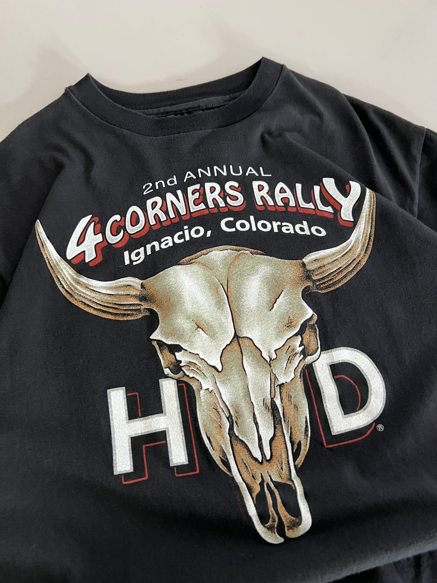 Large 1988 Harley Davidson HD Emblem Ignacio Colorado T-shirt