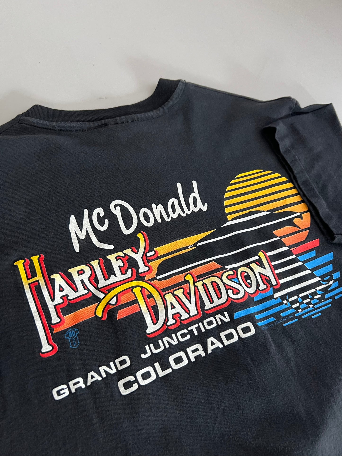 Large 1988 Harley Davidson HD Emblem Ignacio Colorado T-shirt