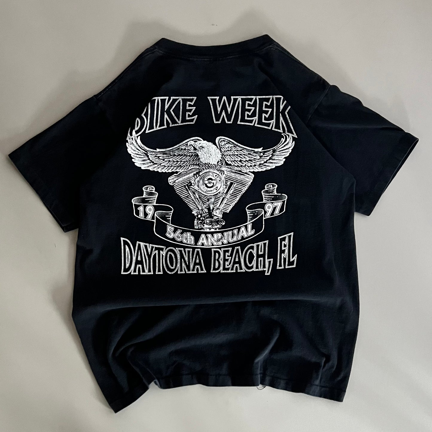 Large 1996 Lone Wolf Daytona Beach T-shirt