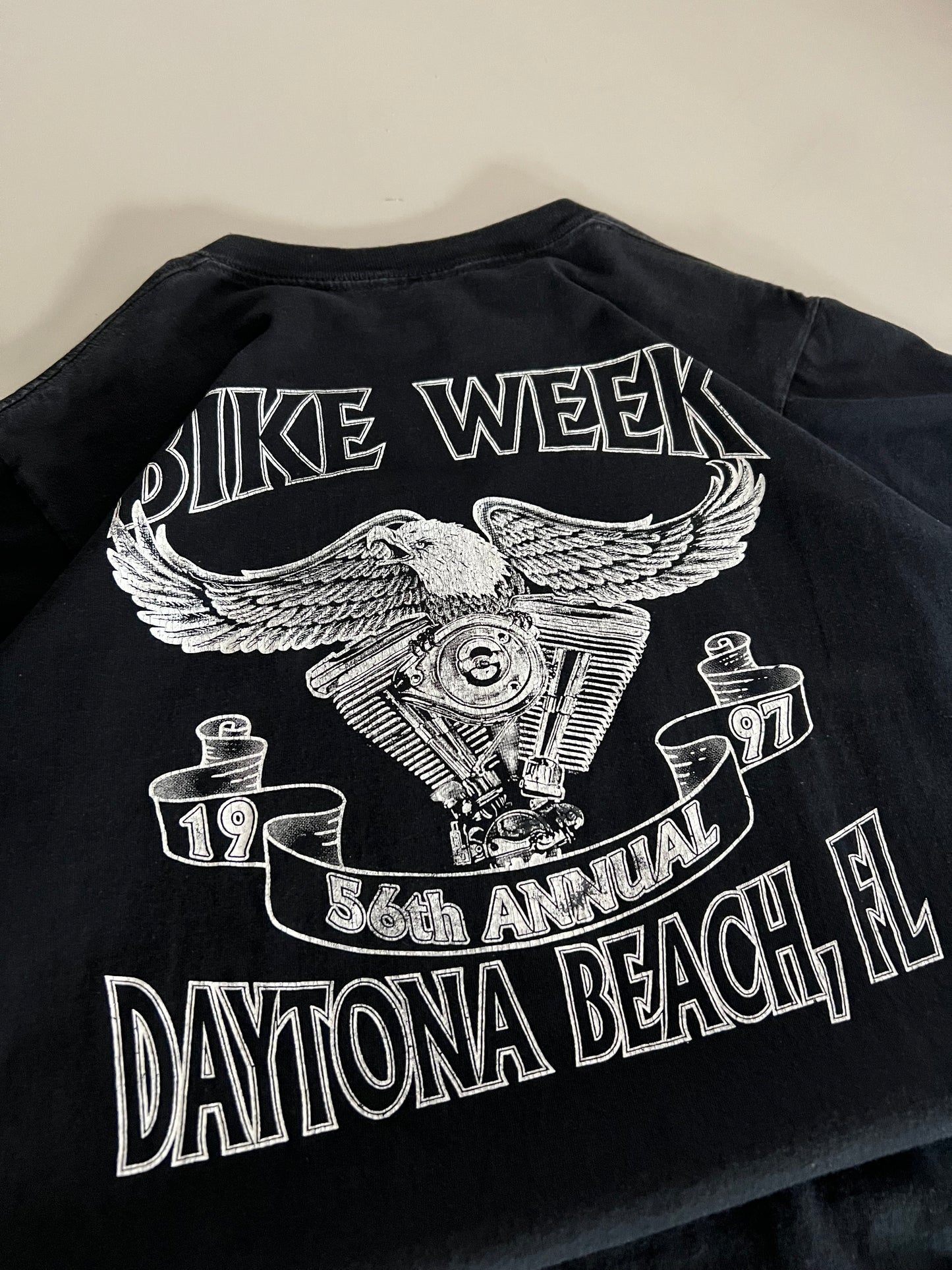 Large 1996 Lone Wolf Daytona Beach T-shirt
